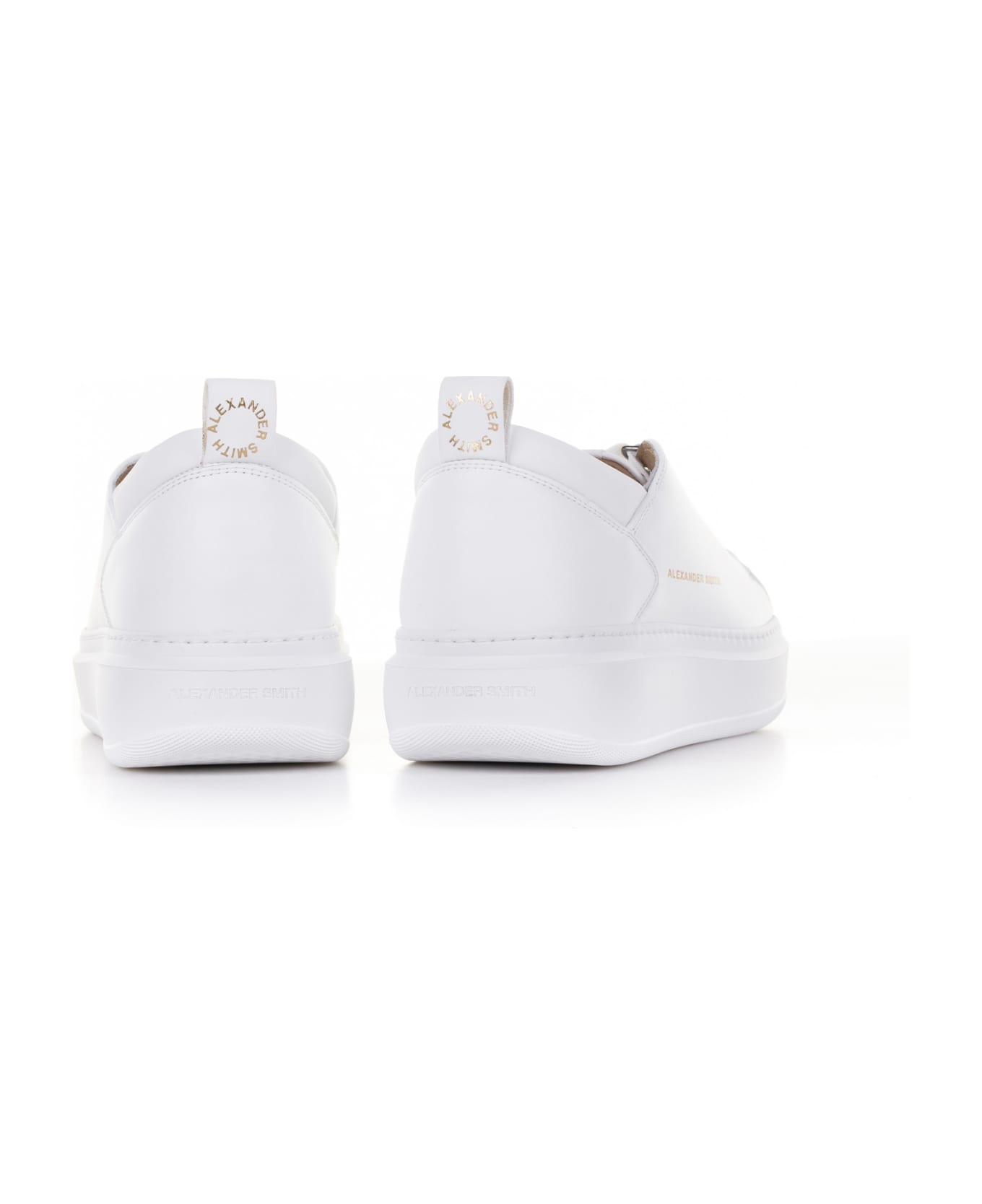 Alexander Smith London White Wembley Leather Sneaker - WHITE