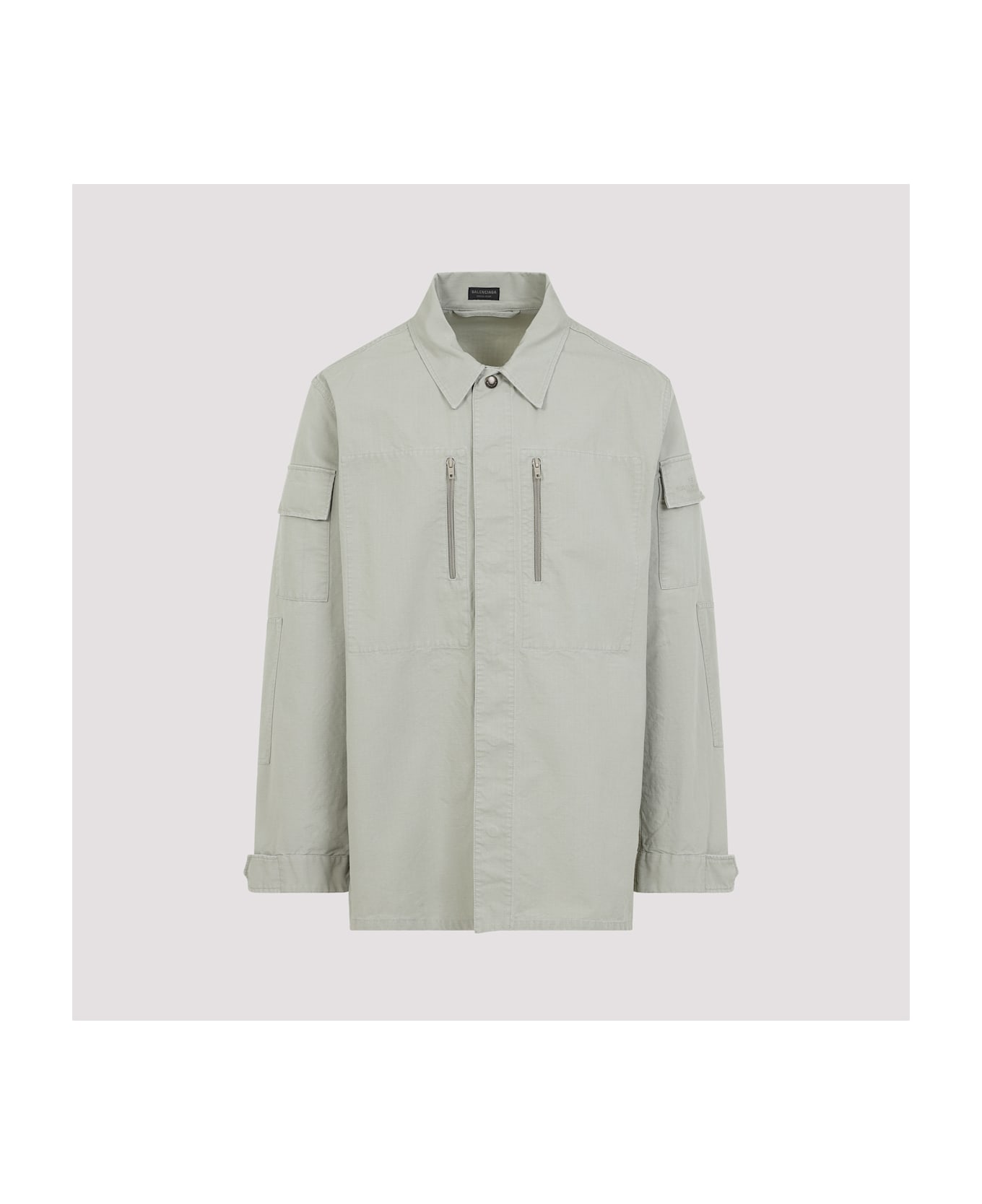 Balenciaga Long Sleeves Military Shirt - Military Beige