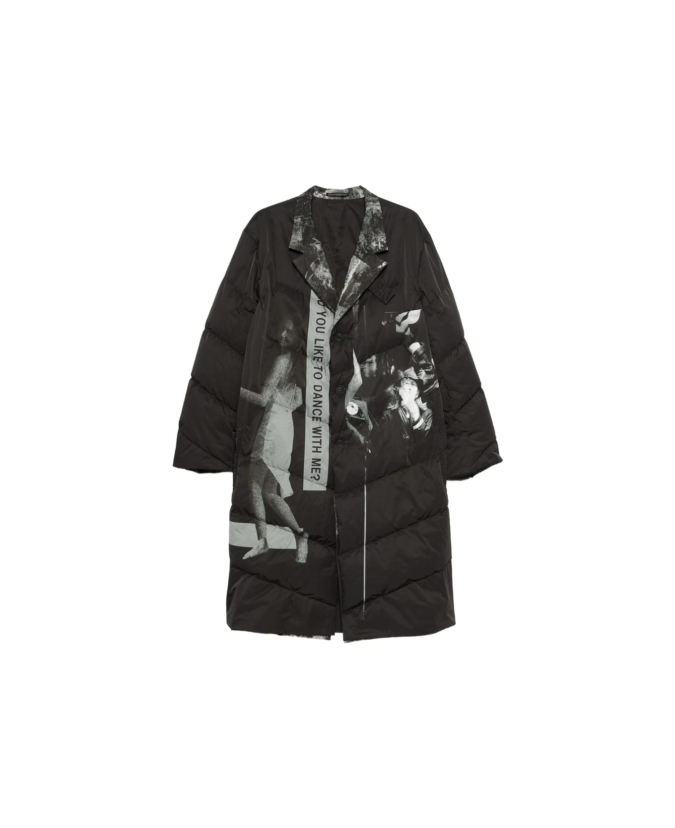 Yohji Yamamoto Coat - BLACK/GREY