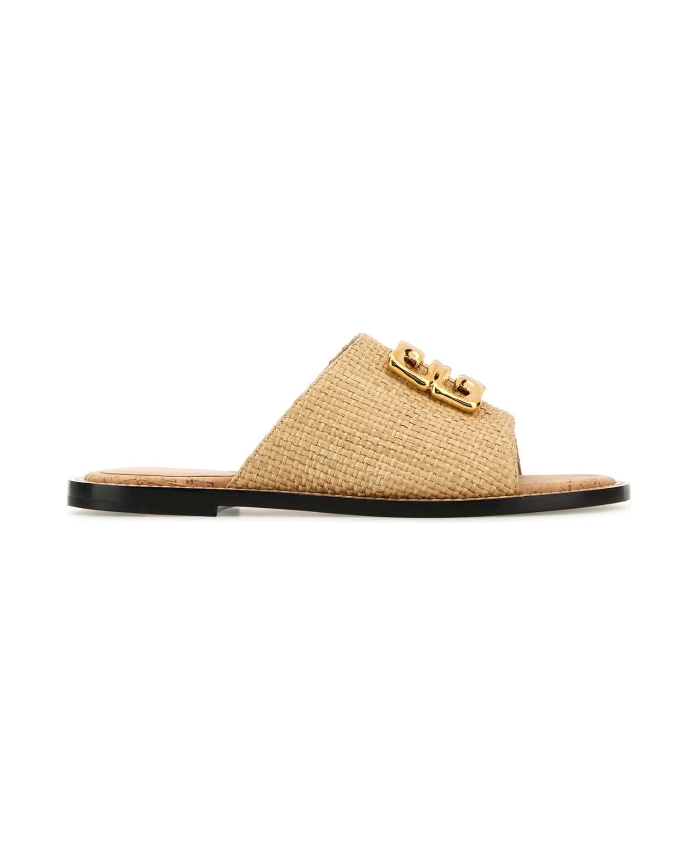 Givenchy Raffia 4g Liquid Slippers - NATURAL