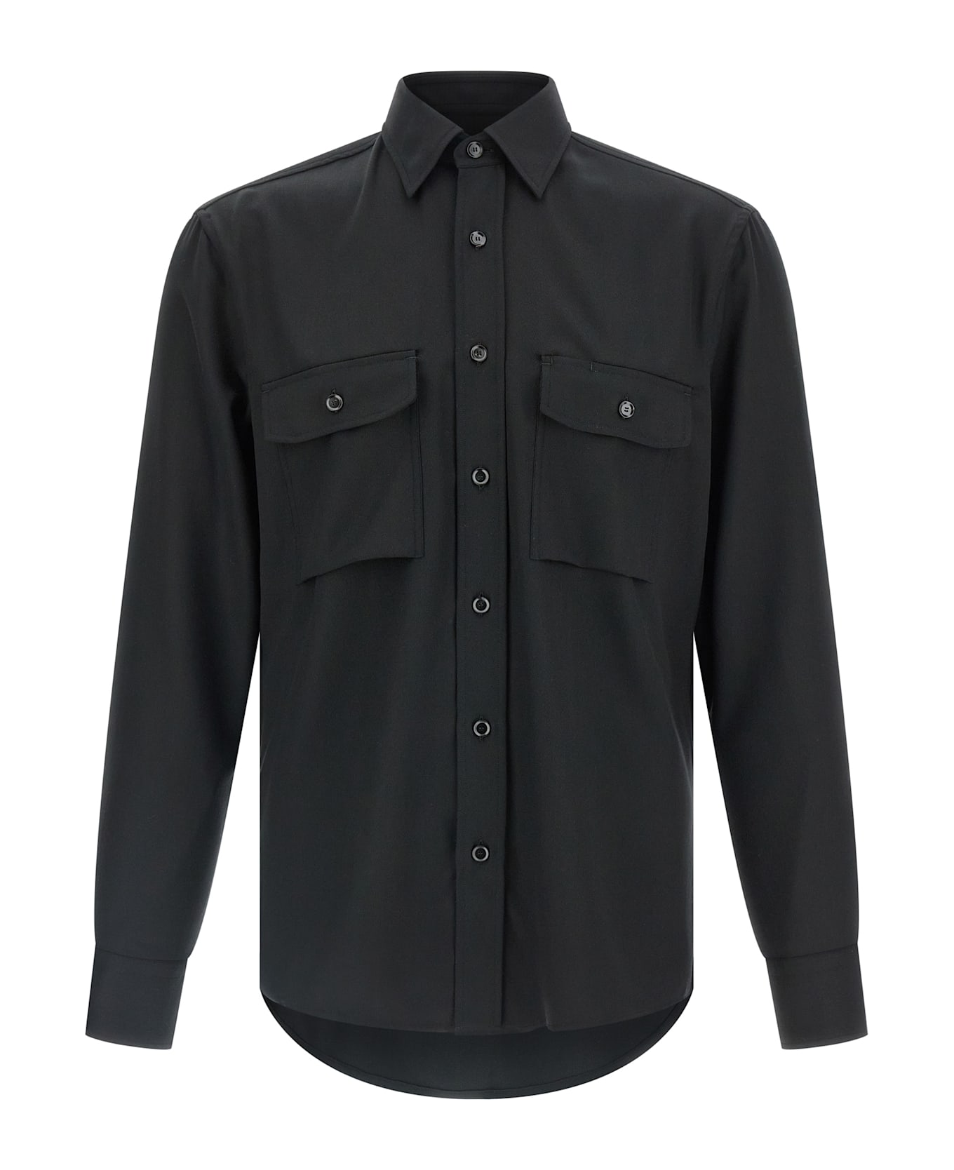 Brioni 
military
 Shirt - Black  