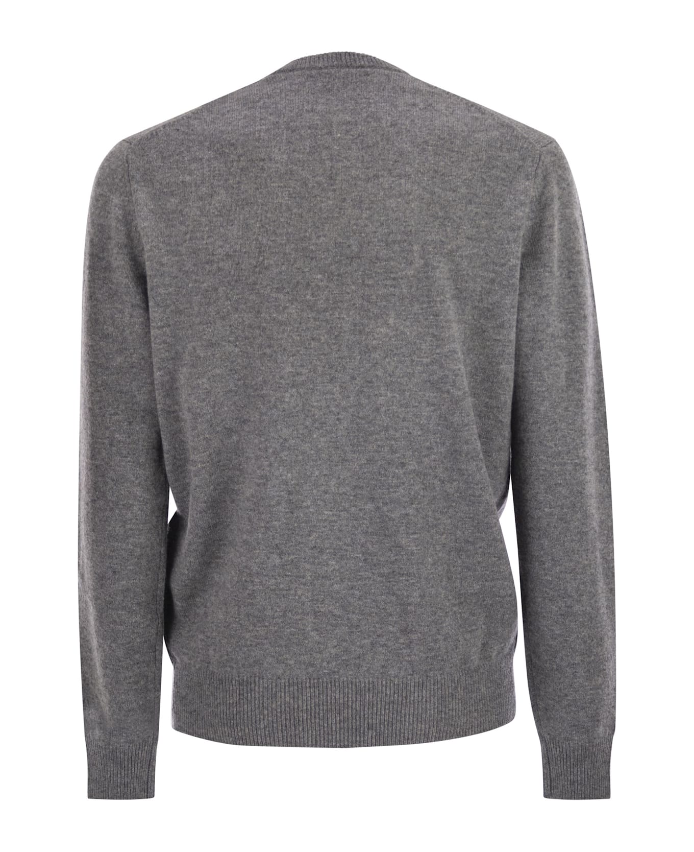 MC2 Saint Barth Regent - Lambswool Crew Neck Jumper - Grey