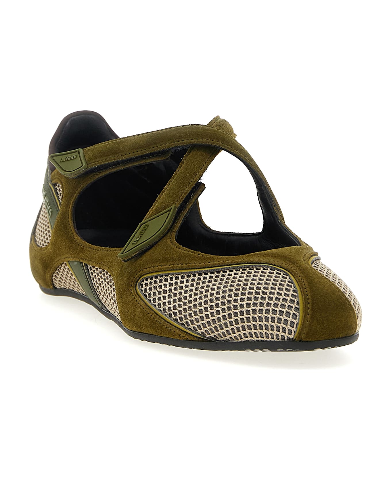 The Attico 'floor 01' Ballet Flats - Green