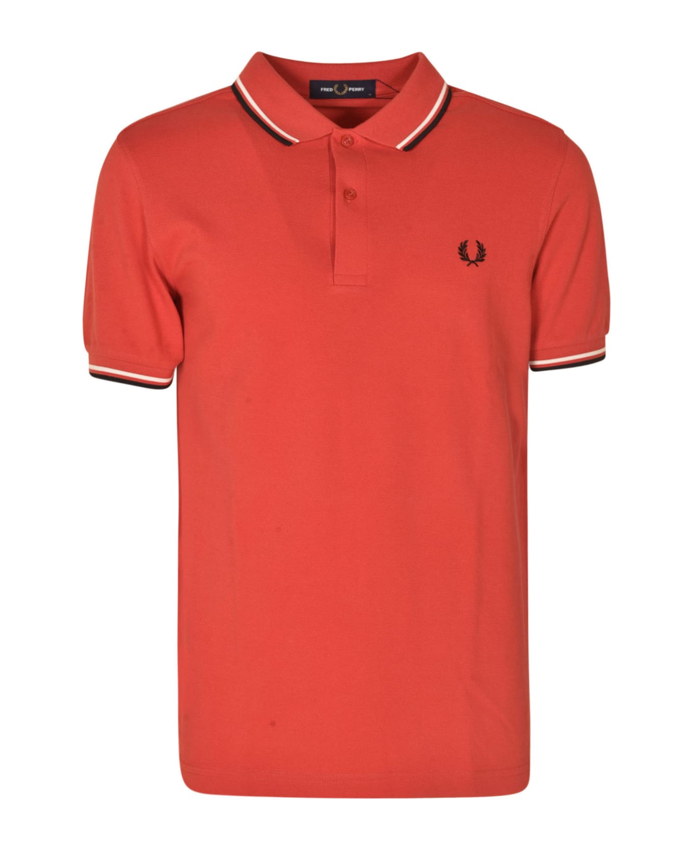 Fred Perry Twin Tipped Shirt - Wshdrd/snwht/blk