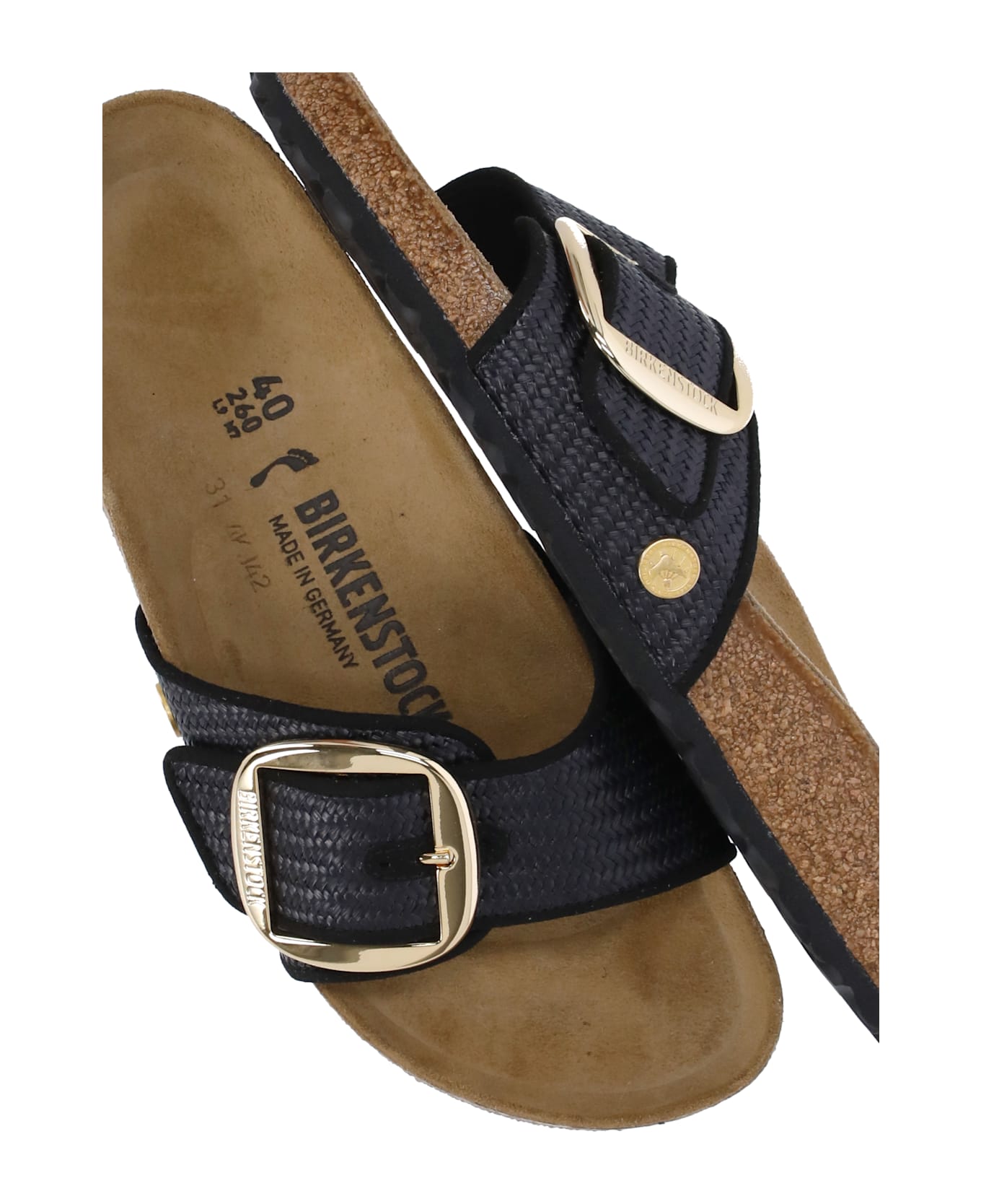 Birkenstock Madrid Big Buckle Sandals - Black