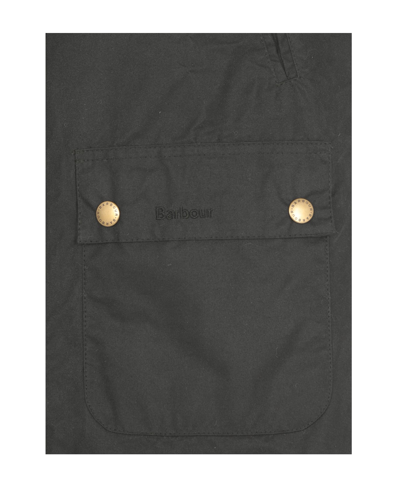 Barbour Reelin Wax Quilted Jacket - Green