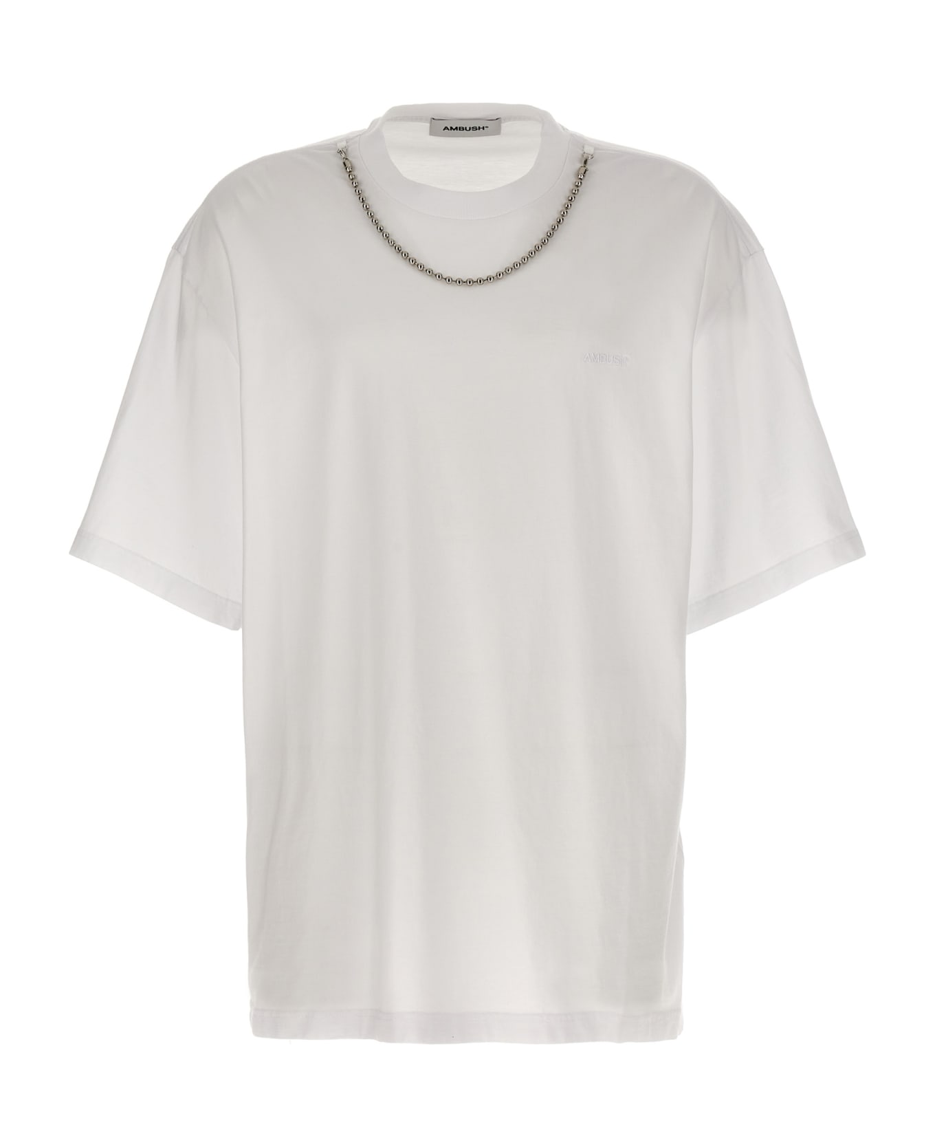 AMBUSH 'ballchain' T-shirt - BLANC DE BLANC シャツ