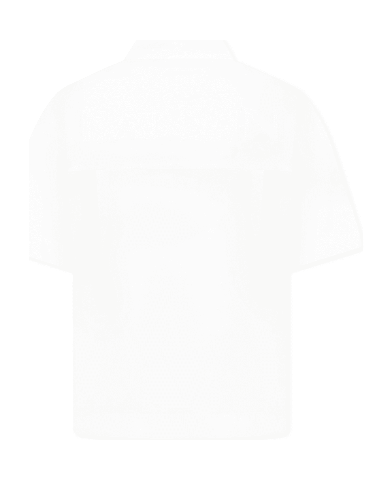 Lanvin White Shirt For Boy With Logo - White