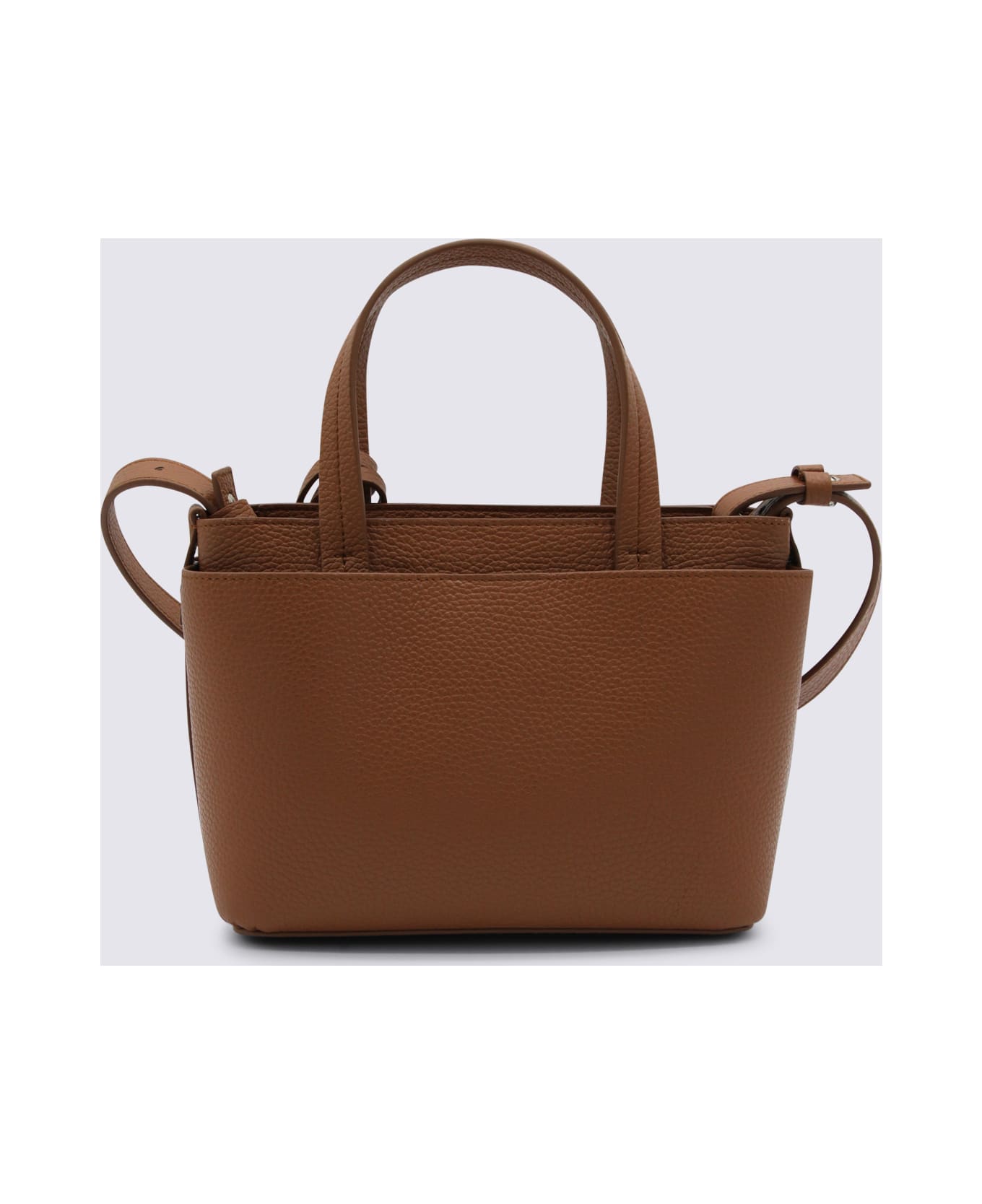 Fabiana Filippi Brown Leather Top Handle Bag - Brown