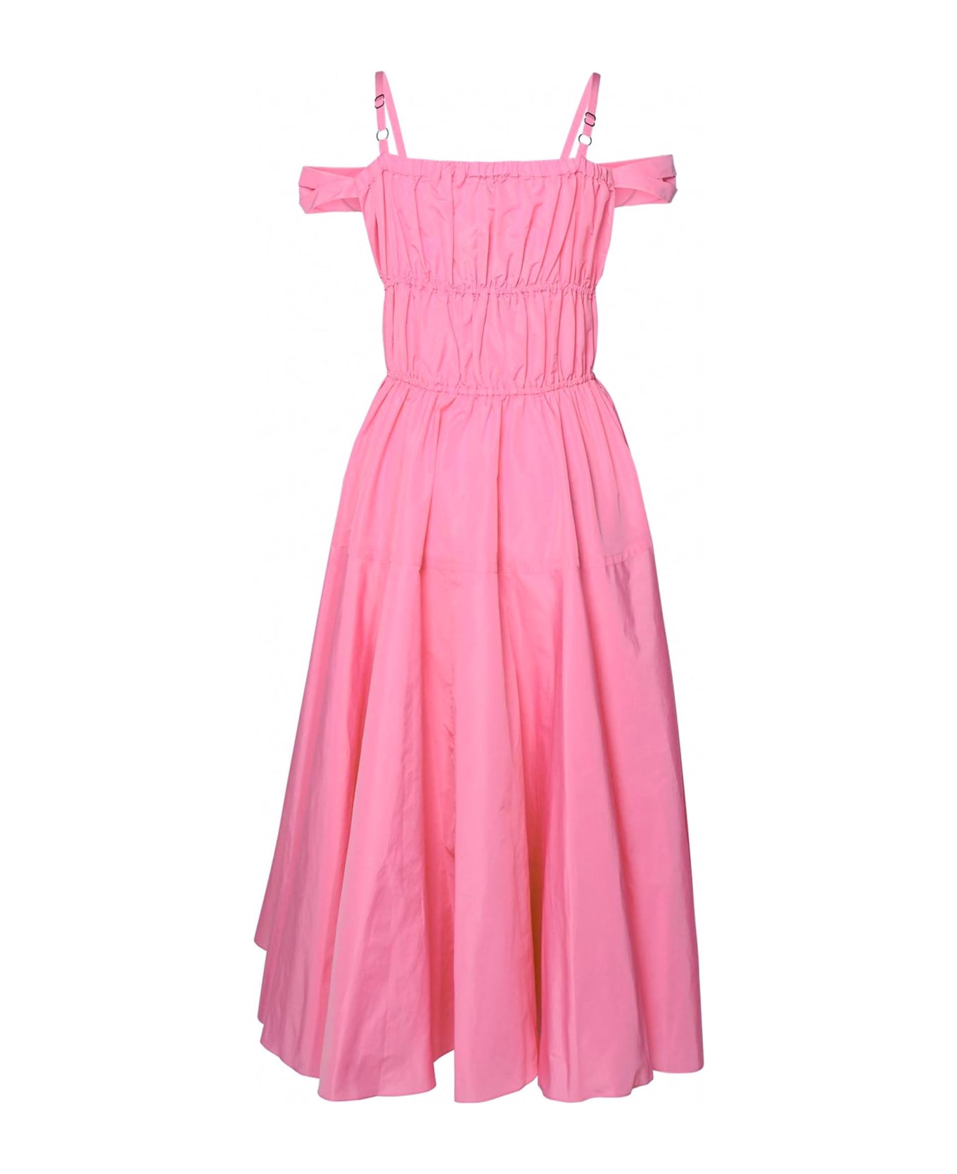 Patou Rose Pink Faille Midi Dress - Pink ワンピース＆ドレス