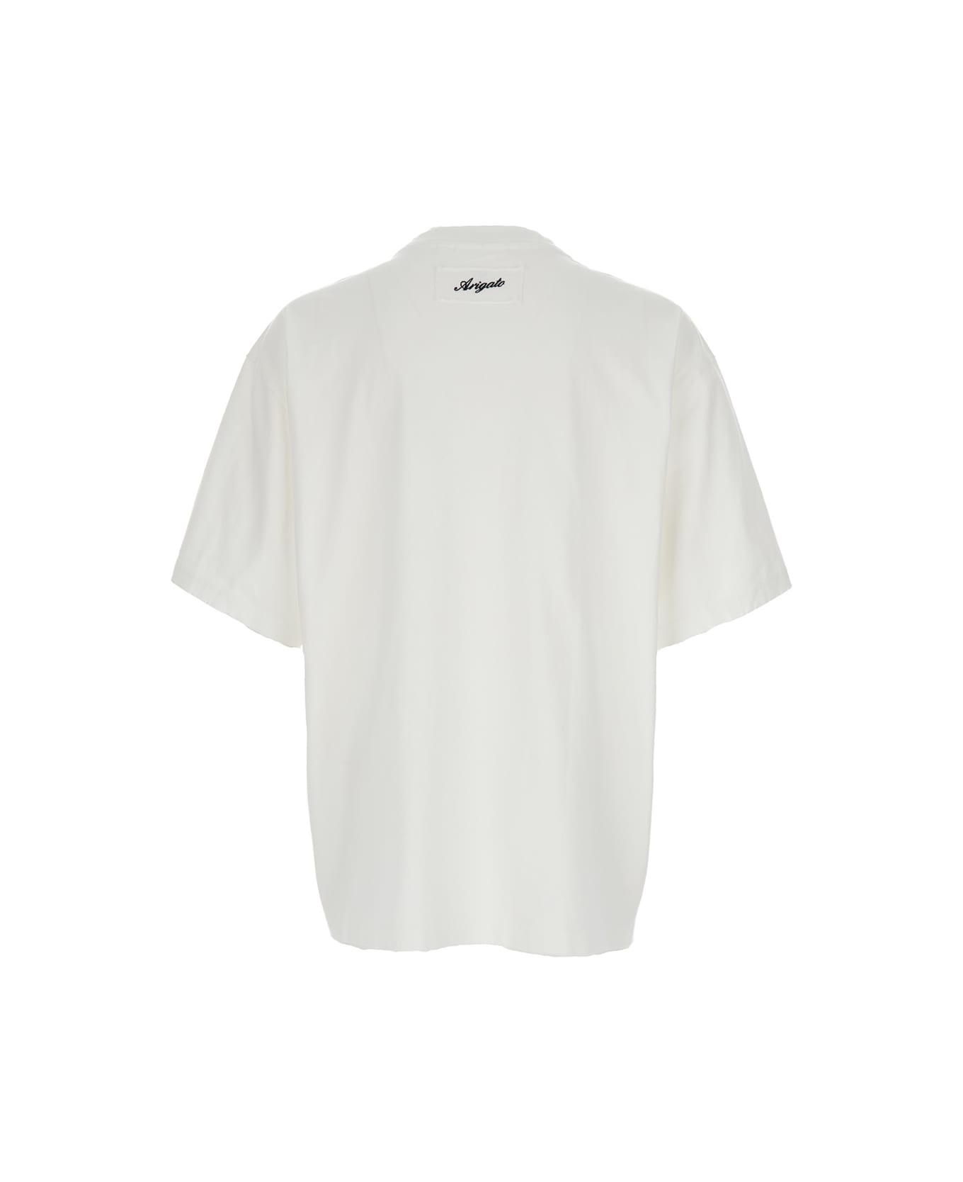 Axel Arigato White Crew Neck T-shirt In Cotton Man - White