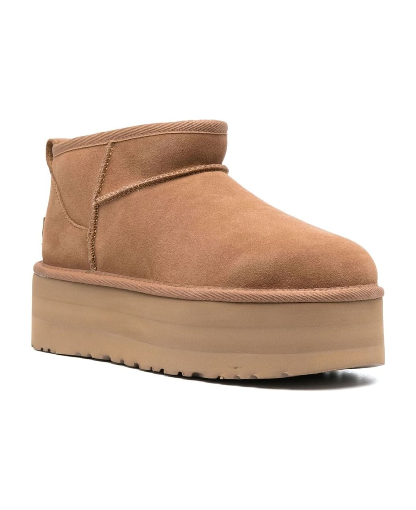 UGG Brown Classic Ultra Mini Platform Boot - Brown