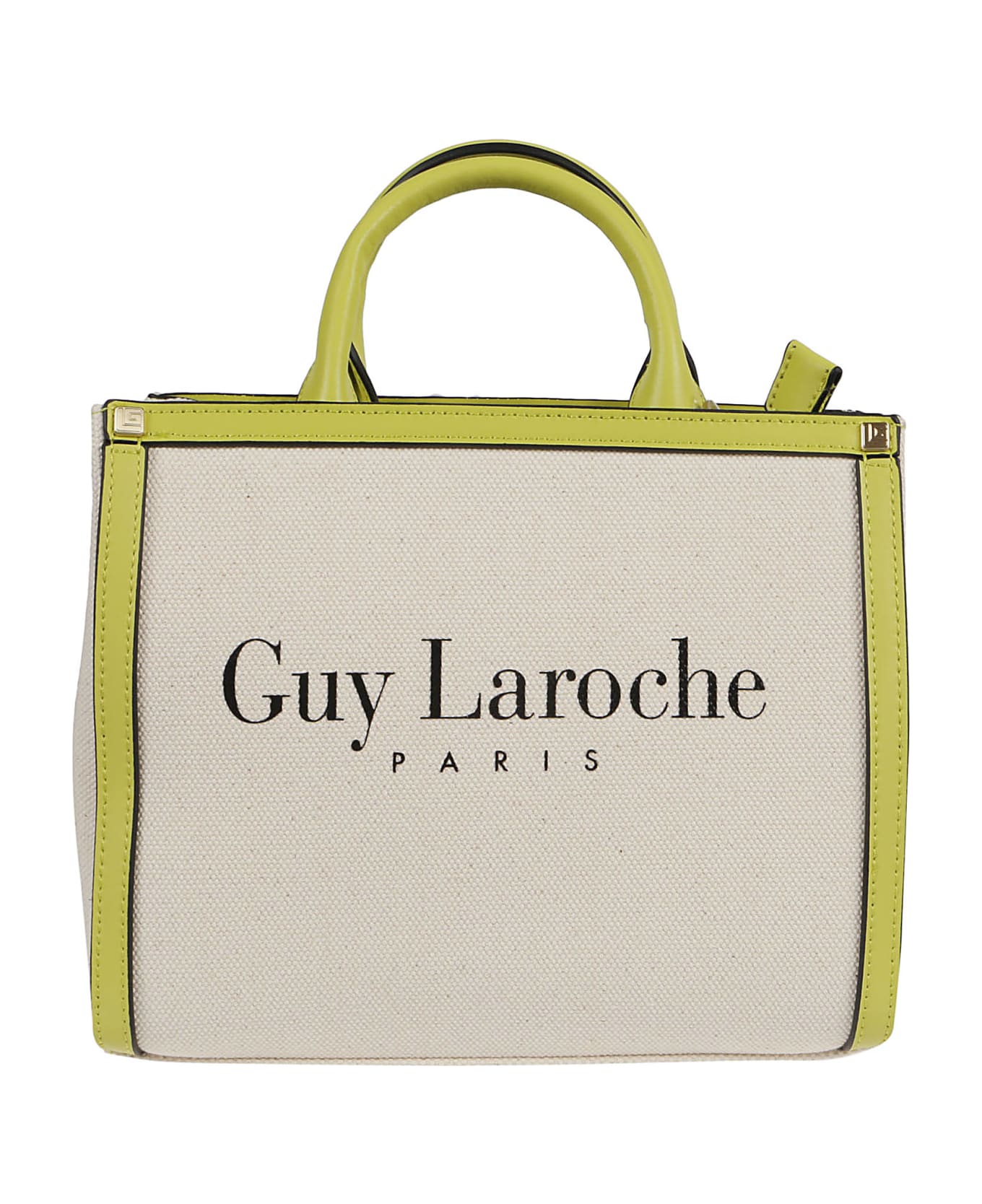 Guy Laroche Small Tote Bag - Natural/lime