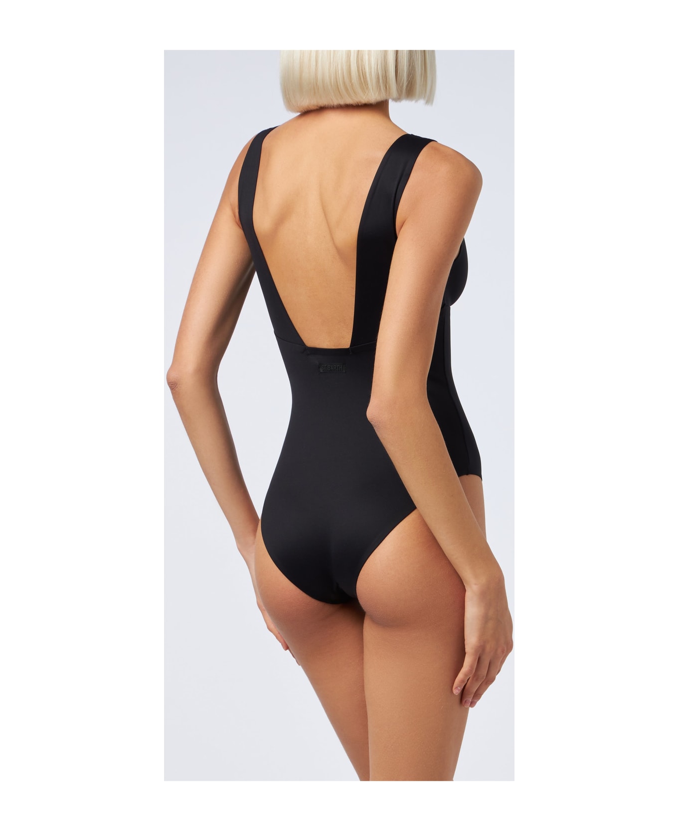 MC2 Saint Barth Woman Heatsealed One-piece Swimsuit Calliope - BLACK