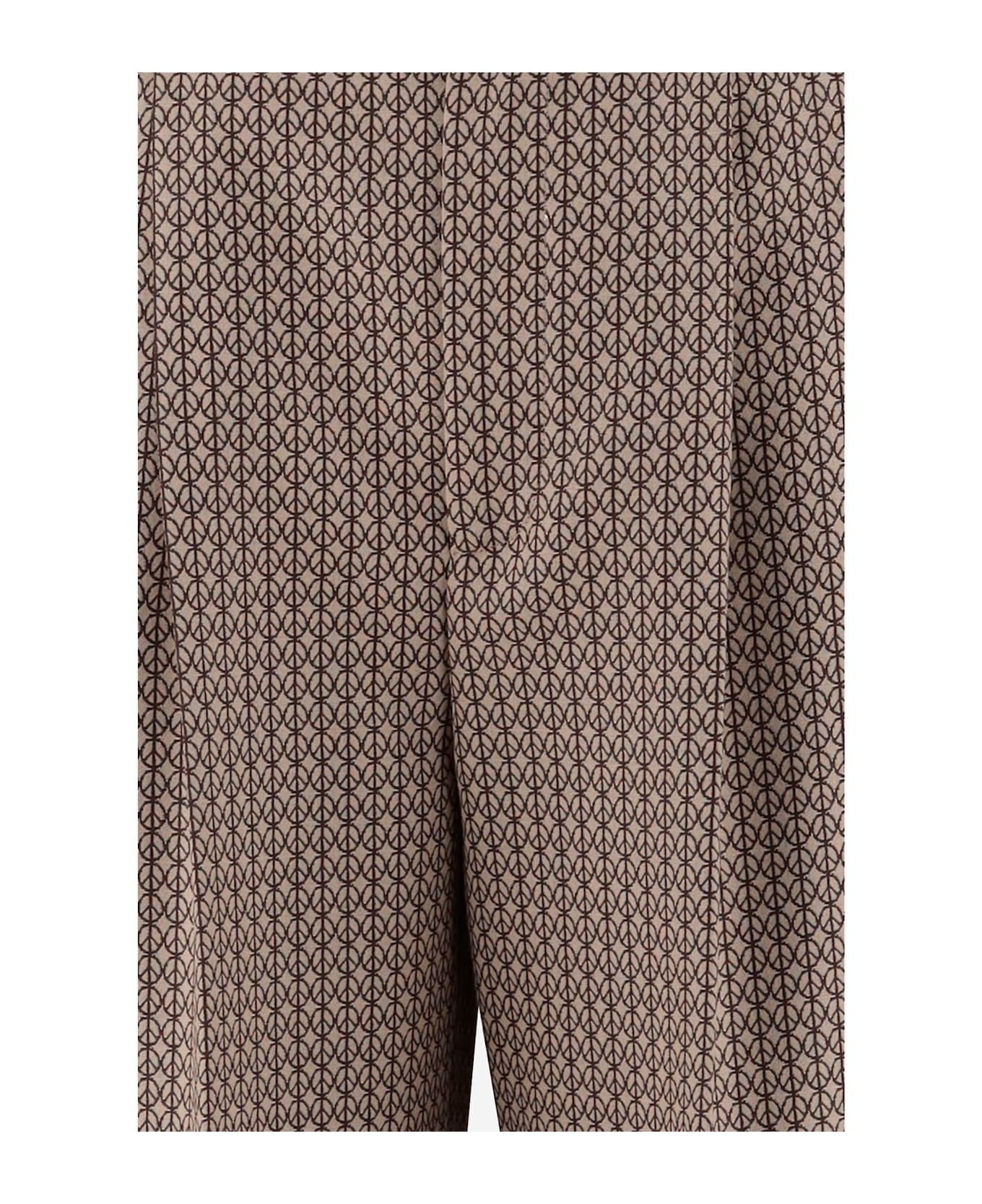 Moschino Geometric Printed High Waist Pants - FANTASIA BEIGE