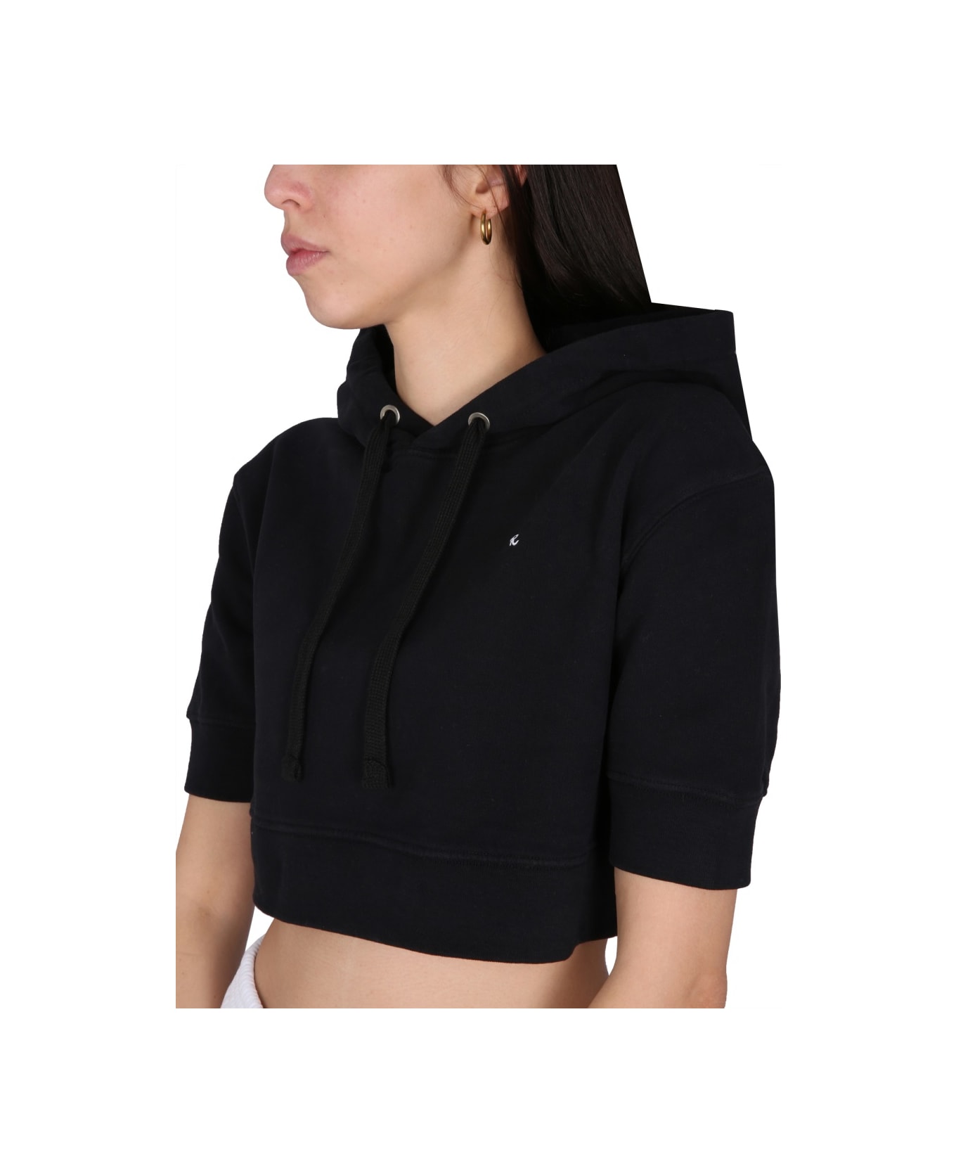 Raf Simons Sweatshirt With Logo Embroidery - BLACK