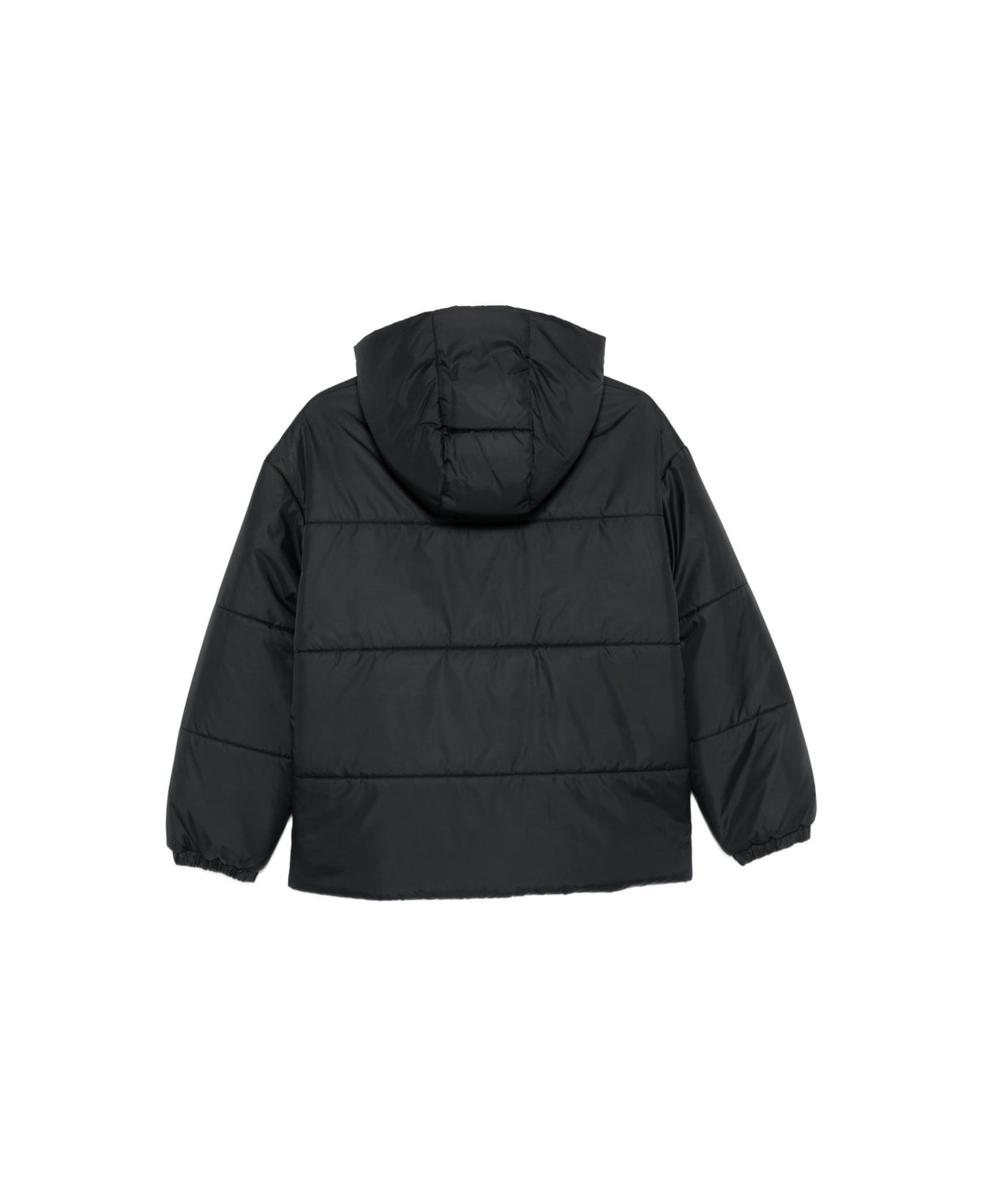 Fendi Kids Black Reversible Down Jacket For Kids - Black
