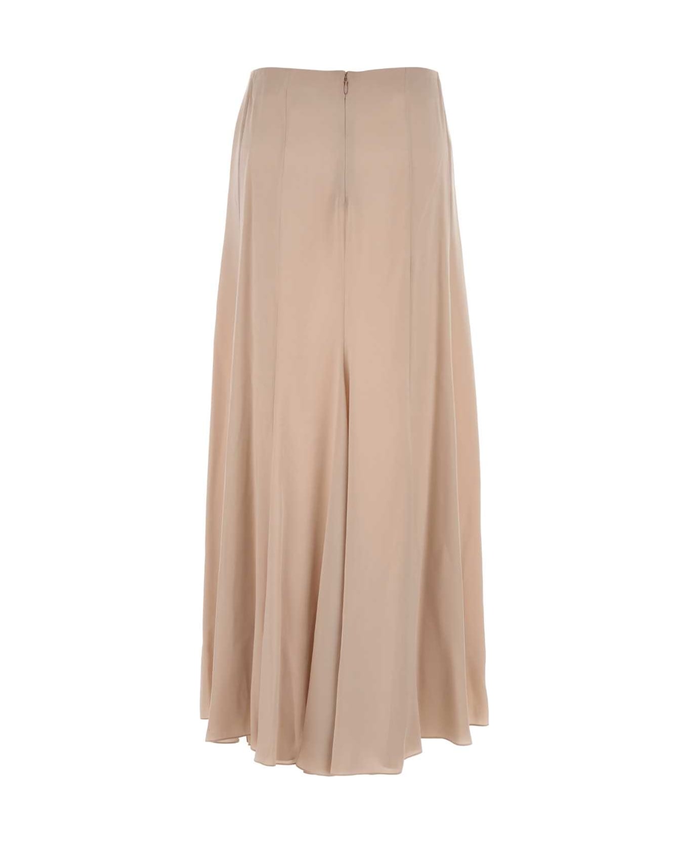 Chloé Powder Pink Satin Skirt - ROSEDUST