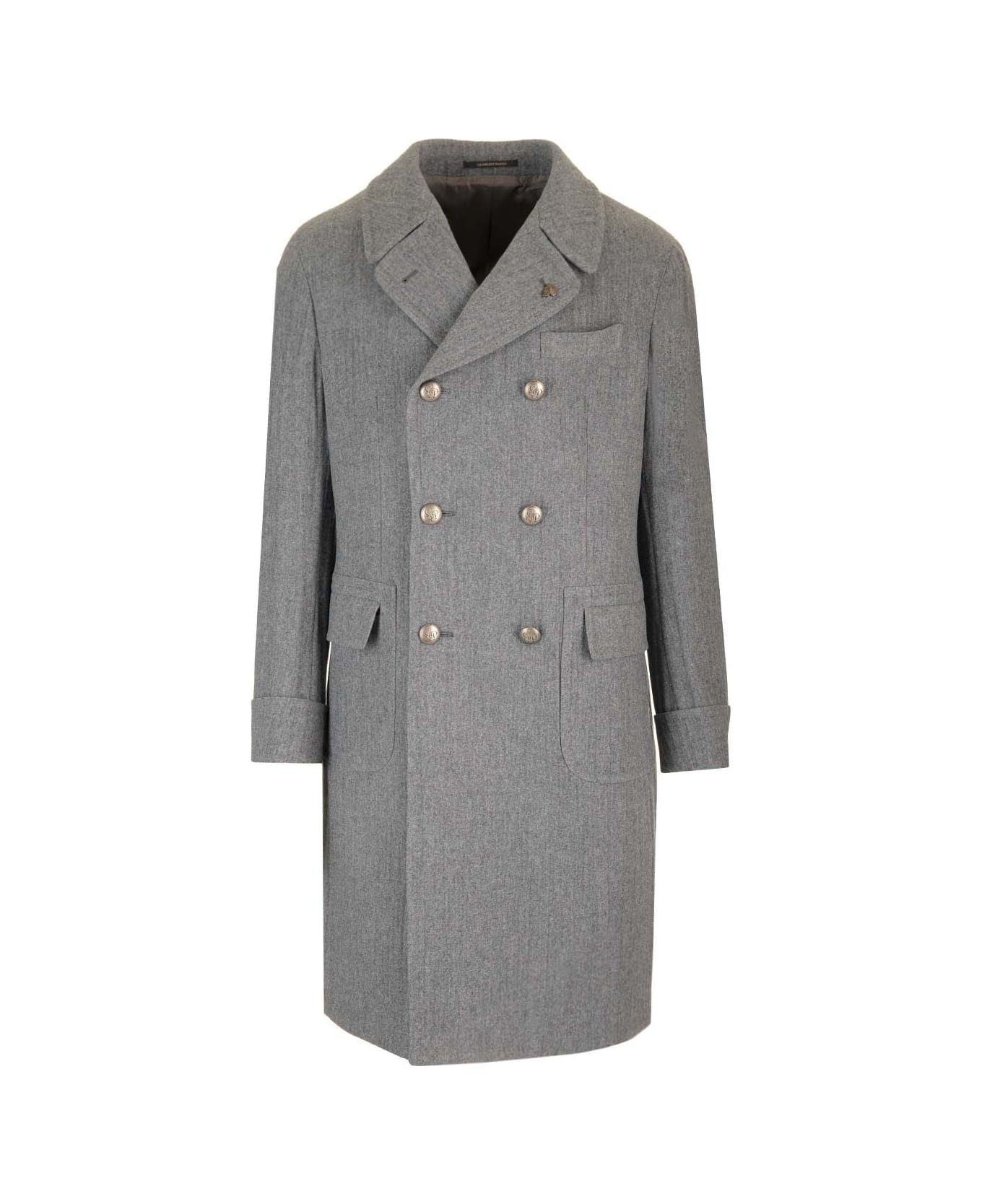 Gabriele Pasini Double-breasted Grey Wool Coat - Grey