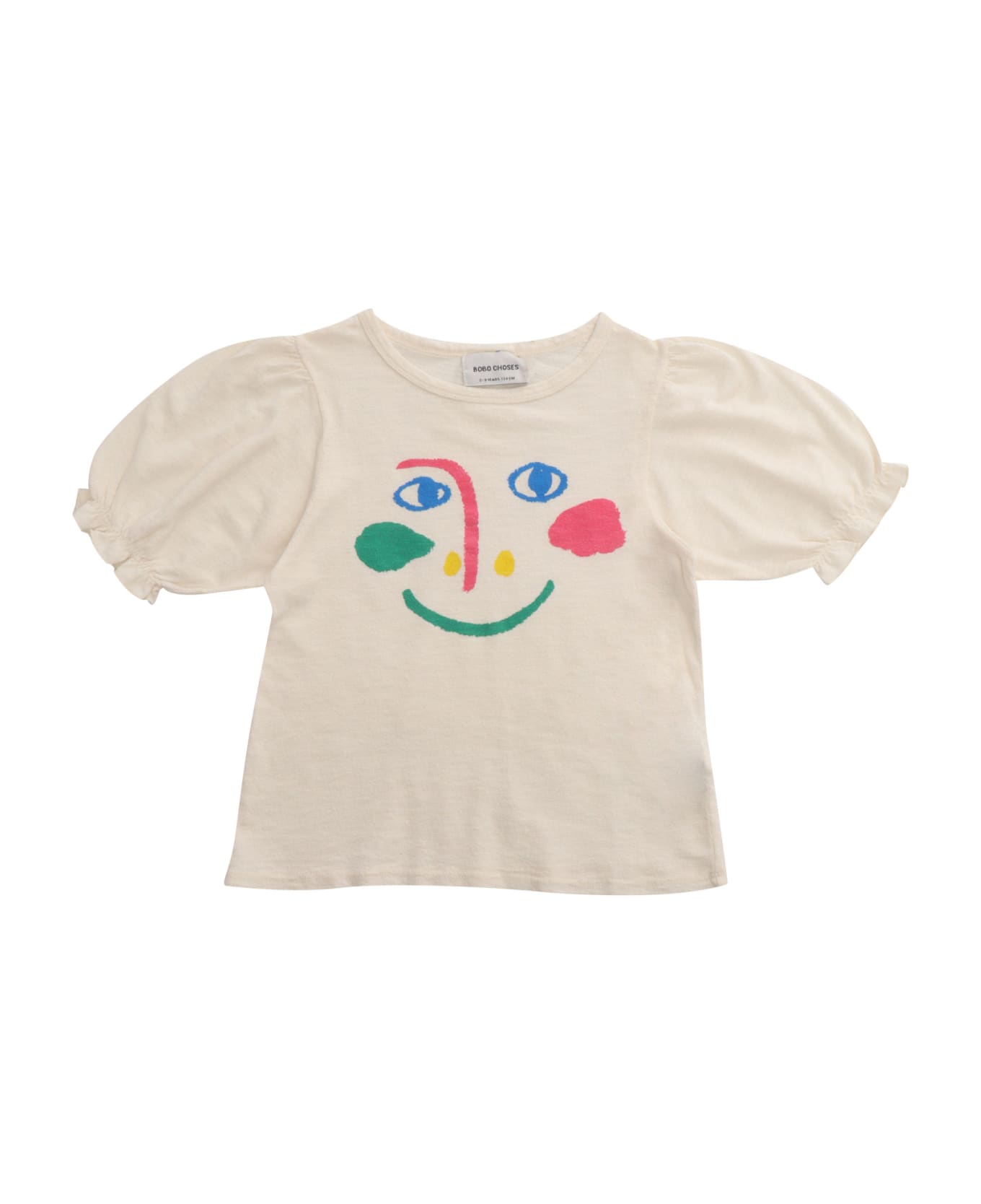 Bobo Choses Patterned T-shirt - WHITE Tシャツ＆ポロシャツ