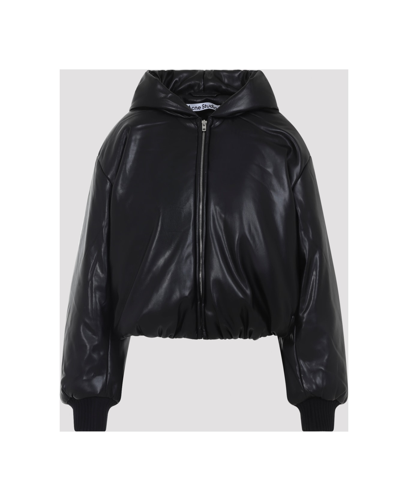 Acne Studios Polyester Bomber Jacket - BLACK