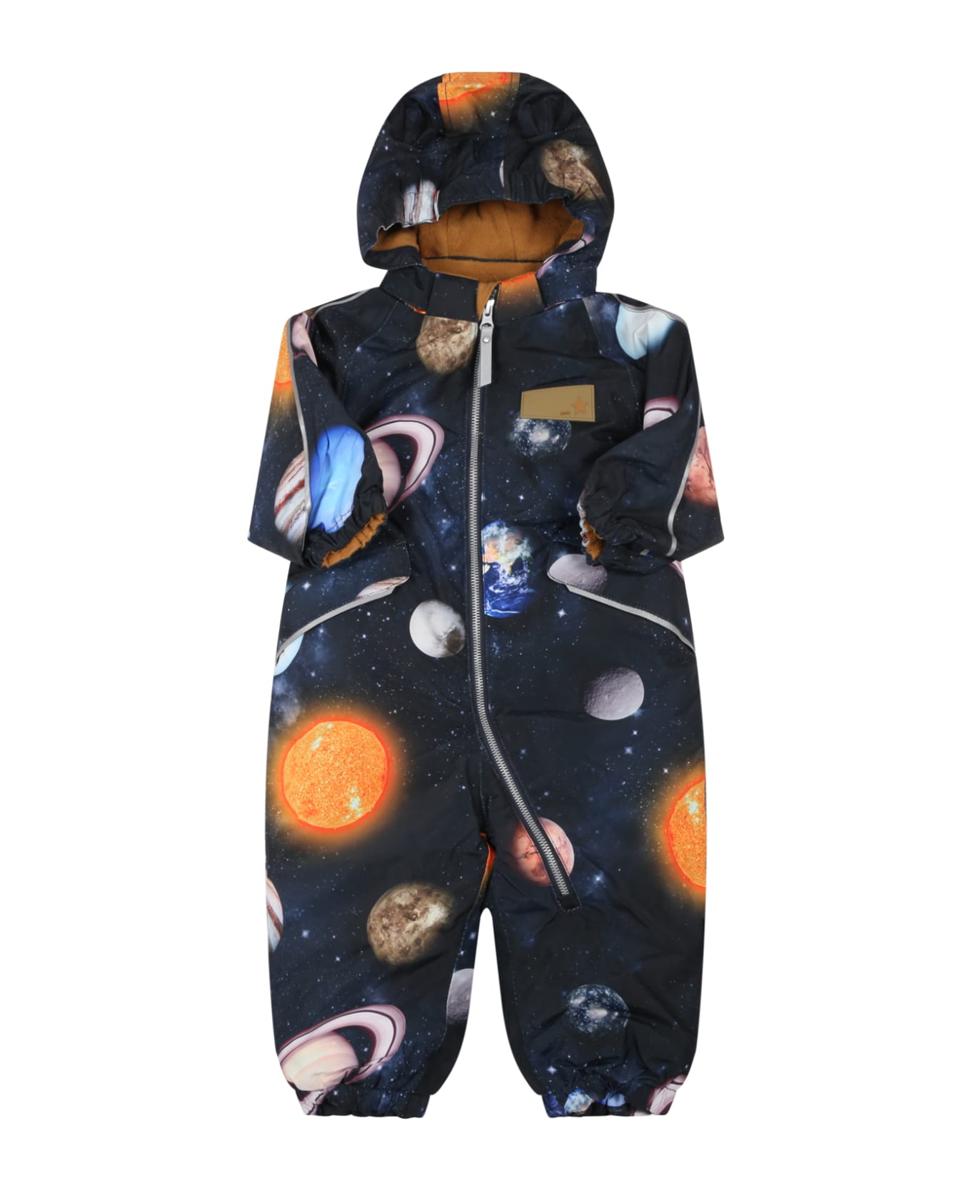 Molo Black Jumpsuit For Baby Boy - Multicolor
