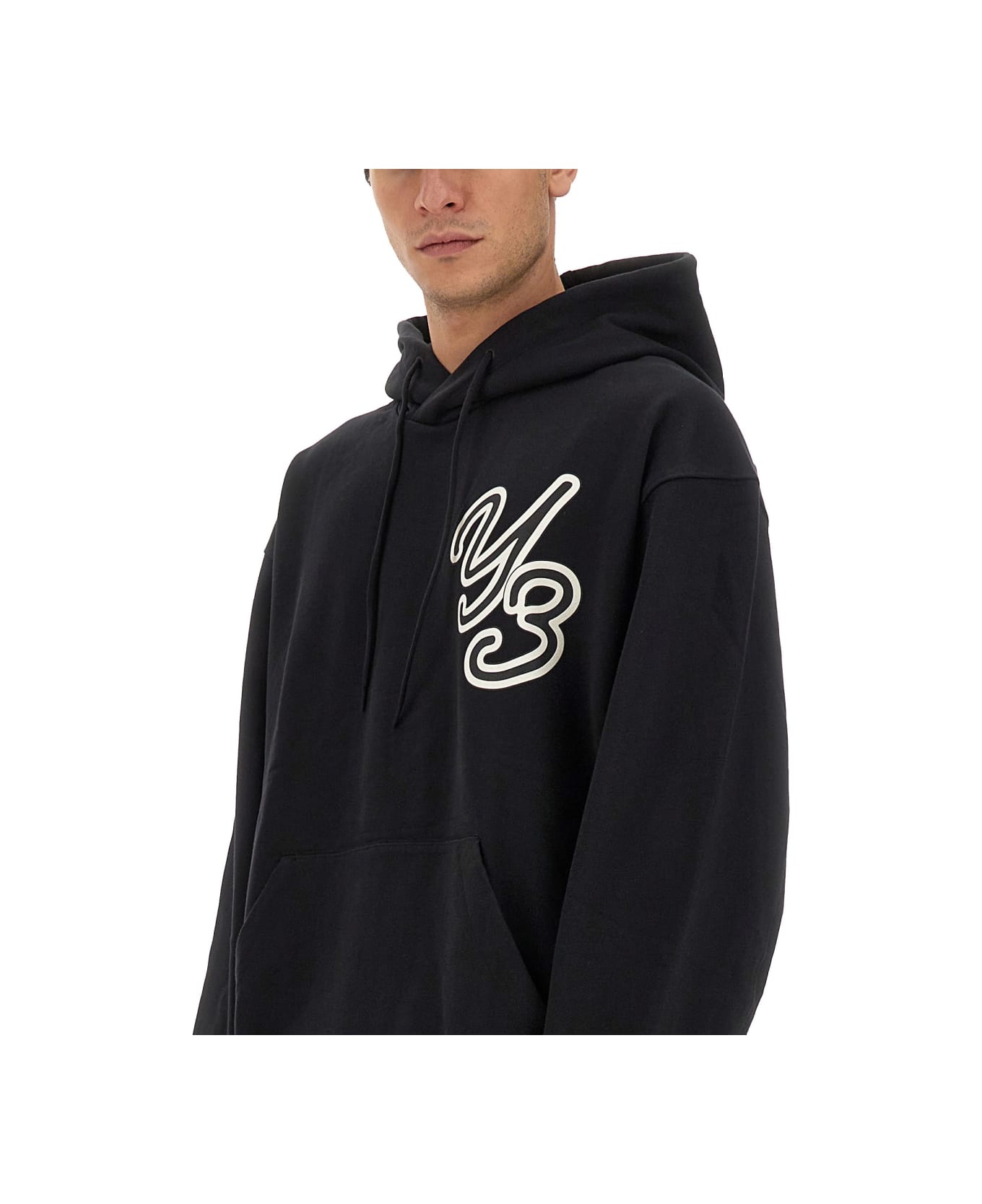 Y-3 Sweatshirt With Logo - BLACK