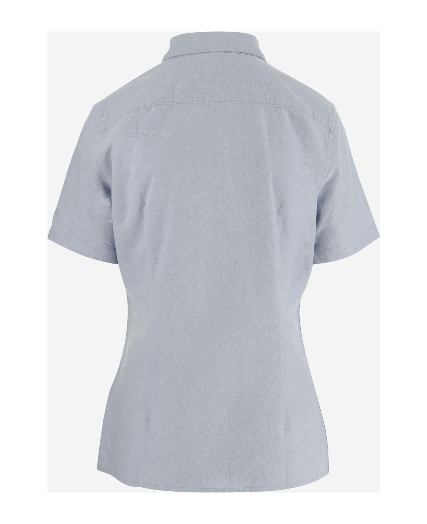 Aspesi Cotton Short Sleeve Shirt - Clear Blue