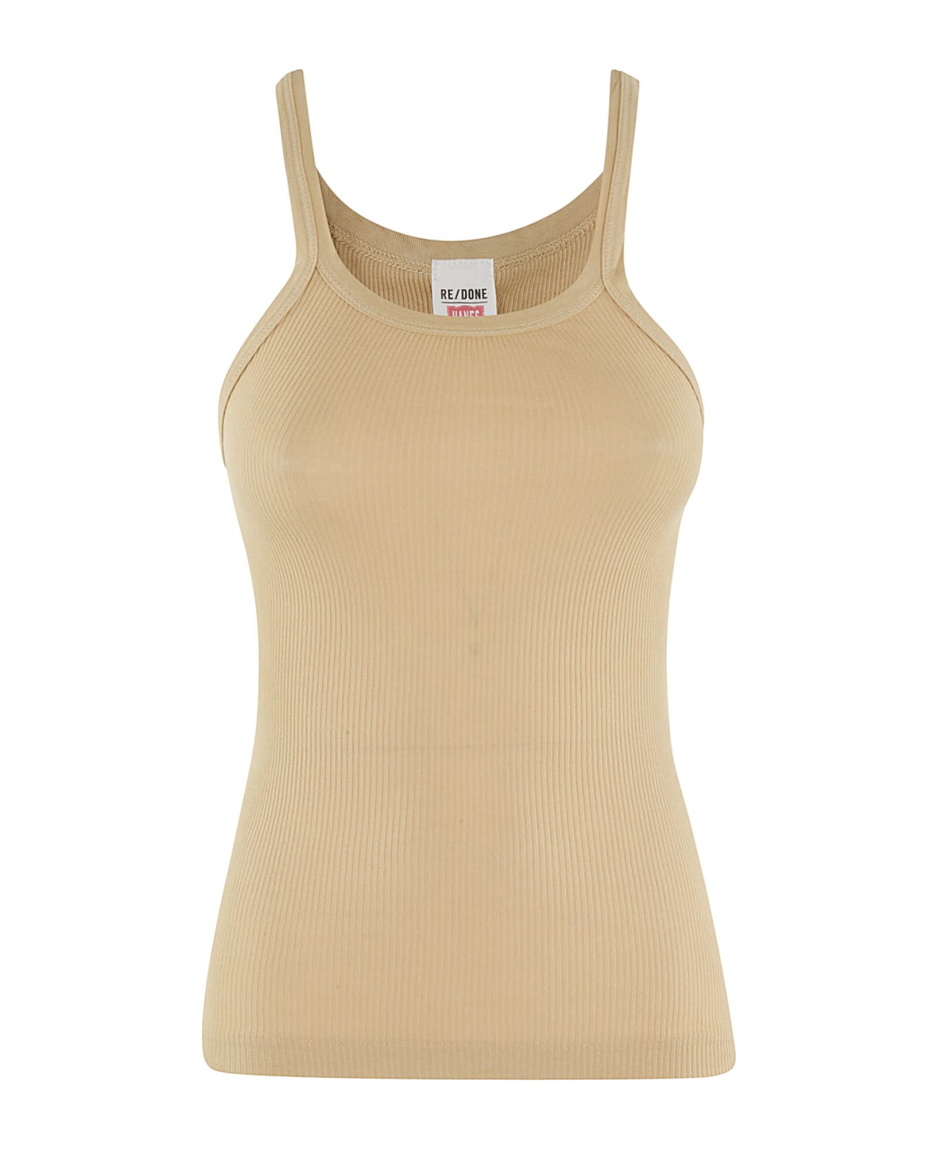 RE/DONE Ribbed Tank - Sand タンクトップ