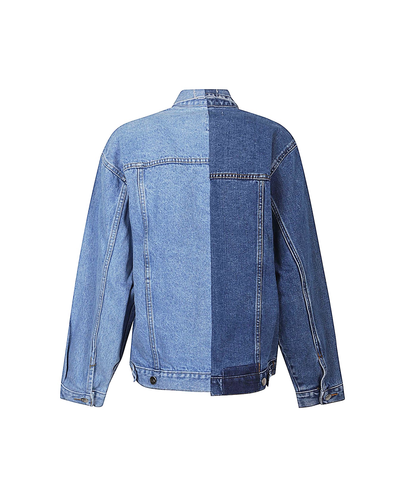 E.L.V. DENIM Denim Cotton Jacket - Blue