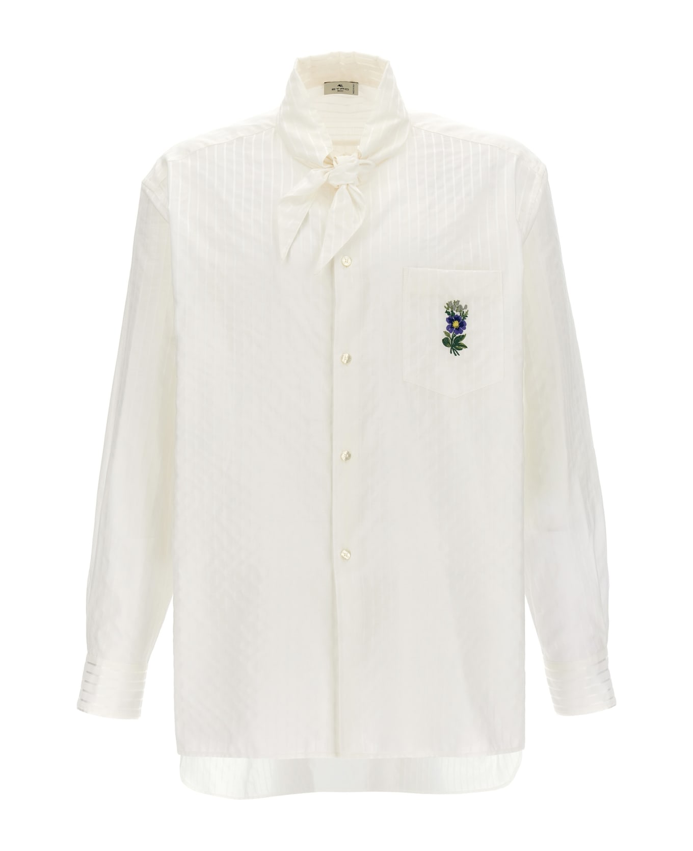 Etro Floral Embroidery Shirt - White