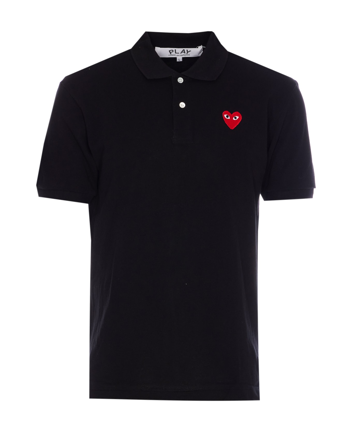 Comme des Garçons Play Heart Logo Polo - Black