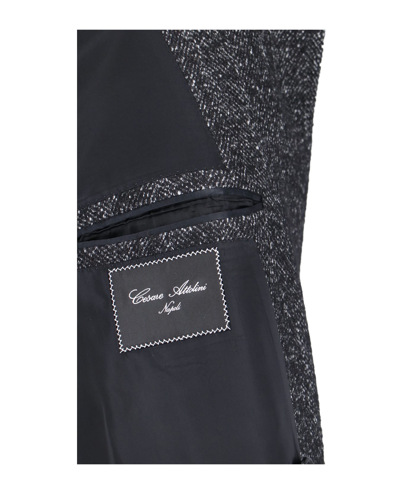 Cesare Attolini Double-breasted Coat - Black  