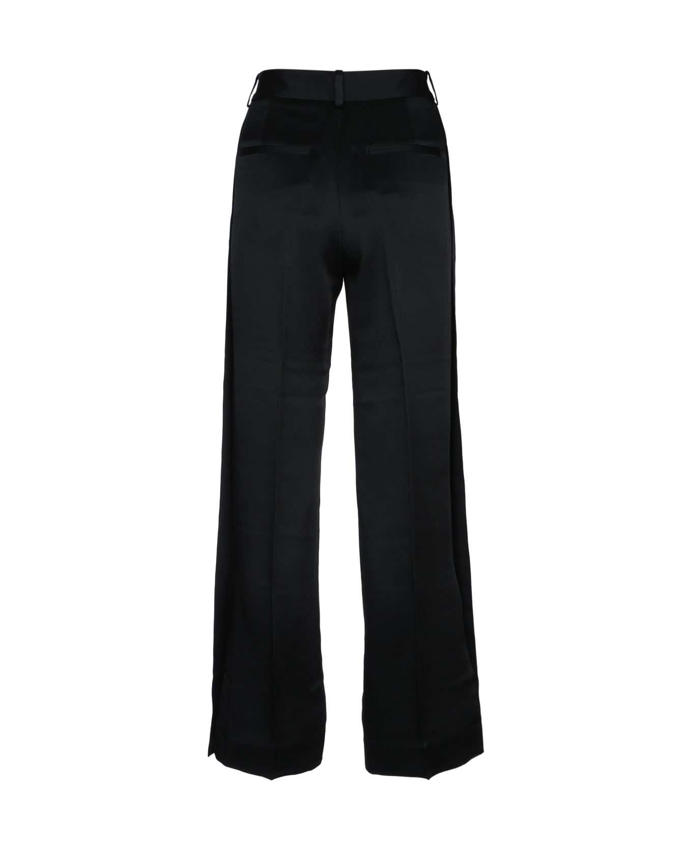 Totême Cuff-slit Trousers - BLACK