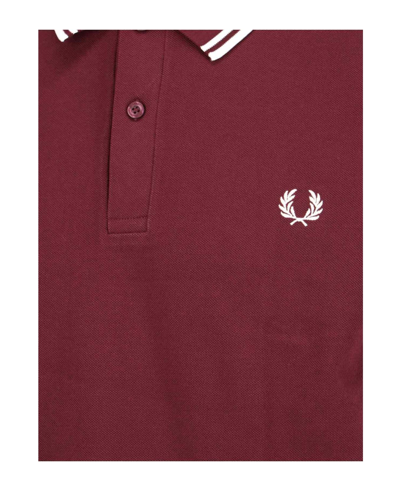 Comme des Garçons Shirt Logo Polo Shirt - Burgundy