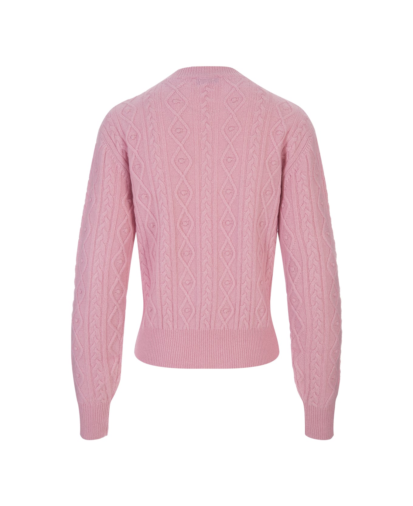Paco Rabanne Pink Pullover With Crystals - Pink