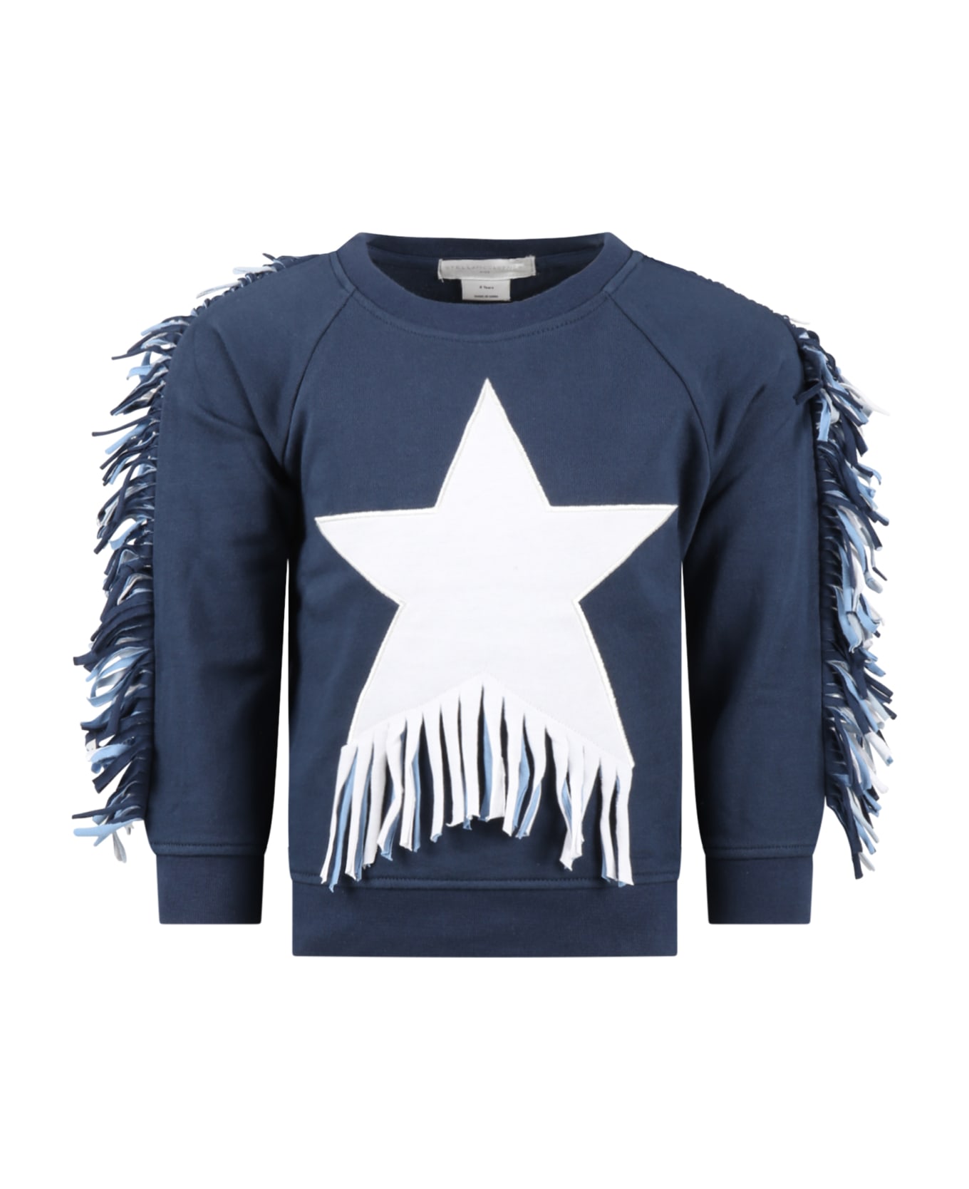 Stella McCartney Kids Blue Sweatshirt For Girl With Star - C