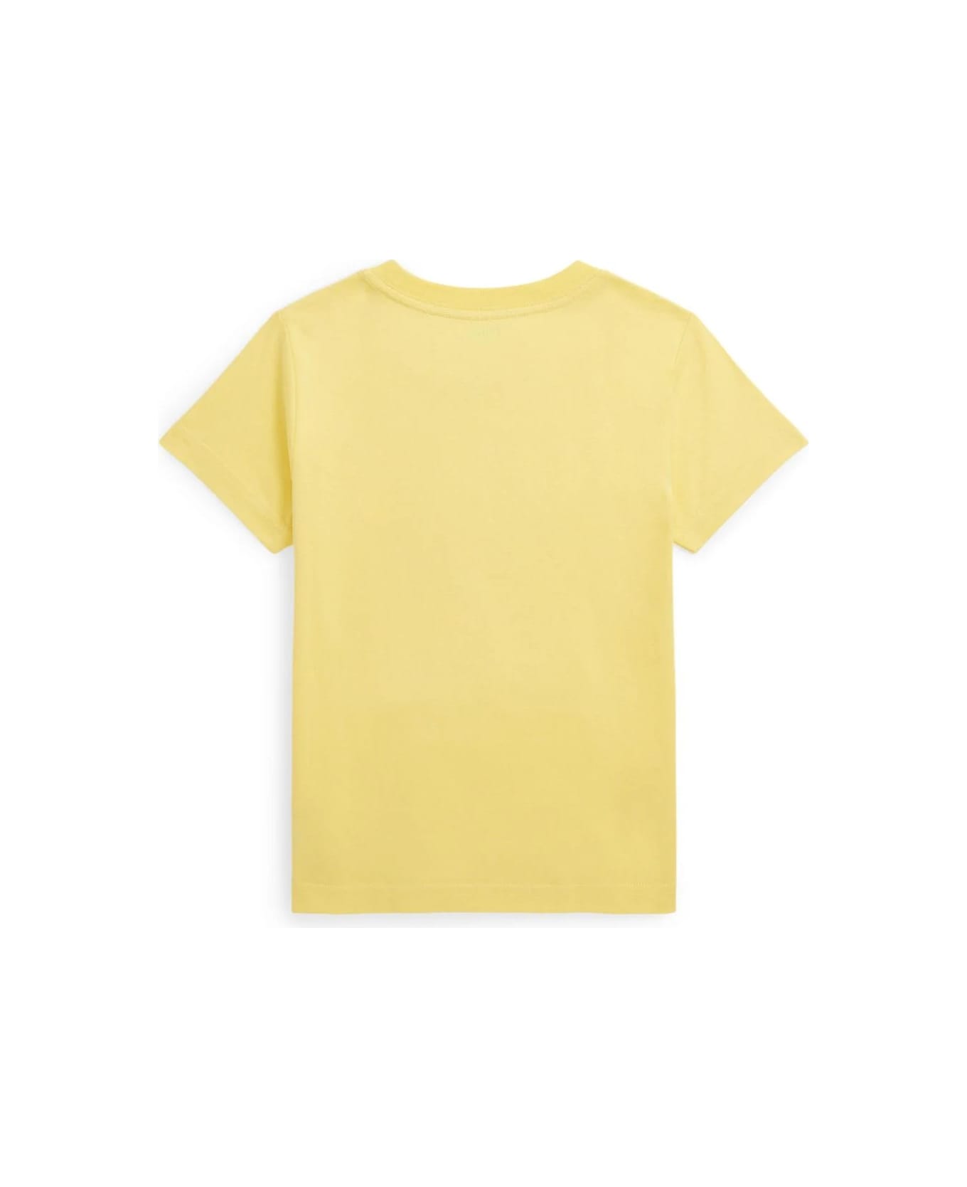 Ralph Lauren Yellow T-shirt With Blue Pony - Yellow