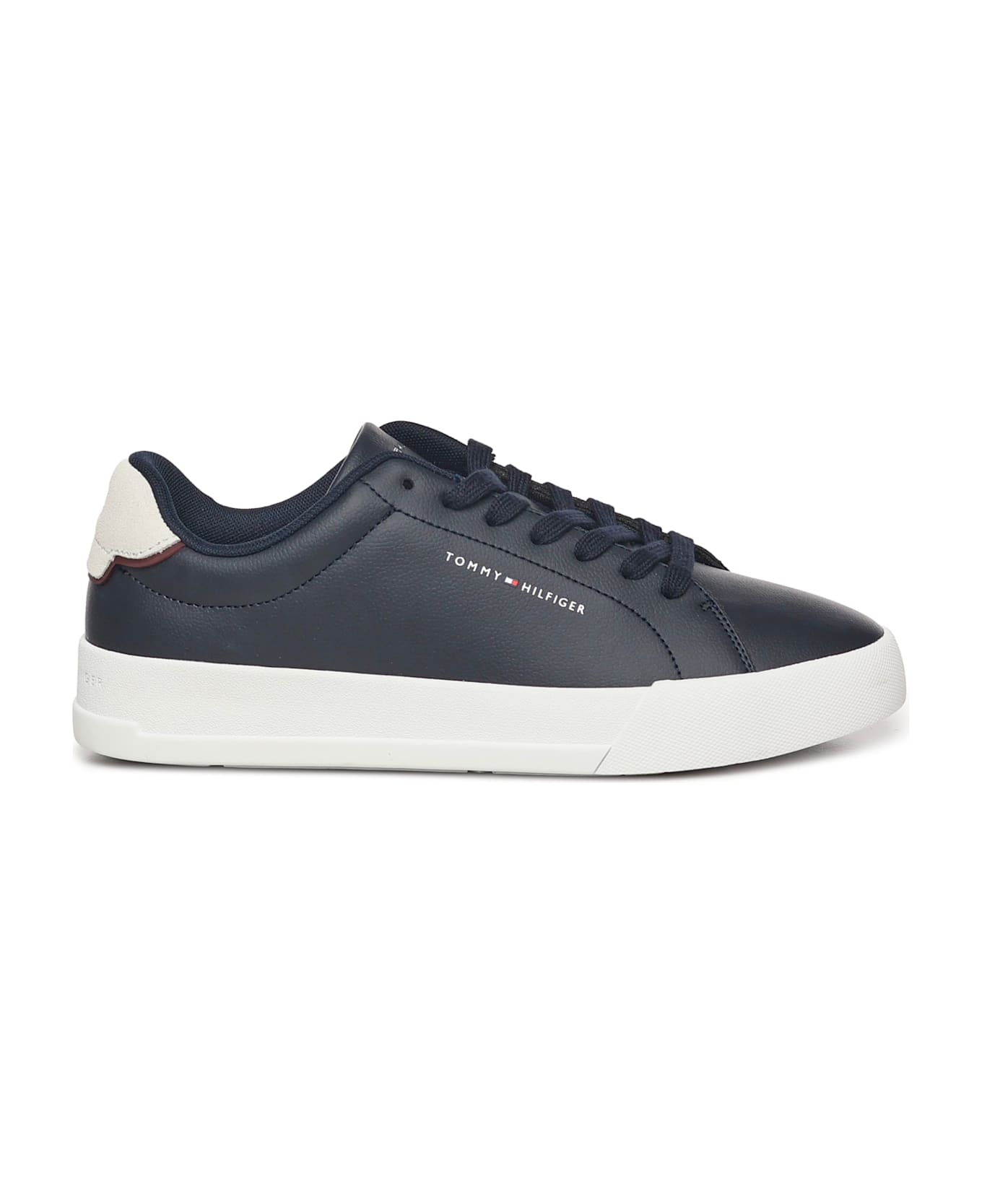 Tommy Hilfiger Leather Sneakers - Black