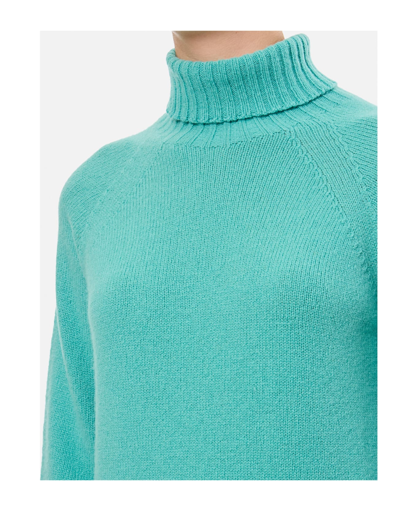 Drumohr Turtleneck Sweater - Clear Blue