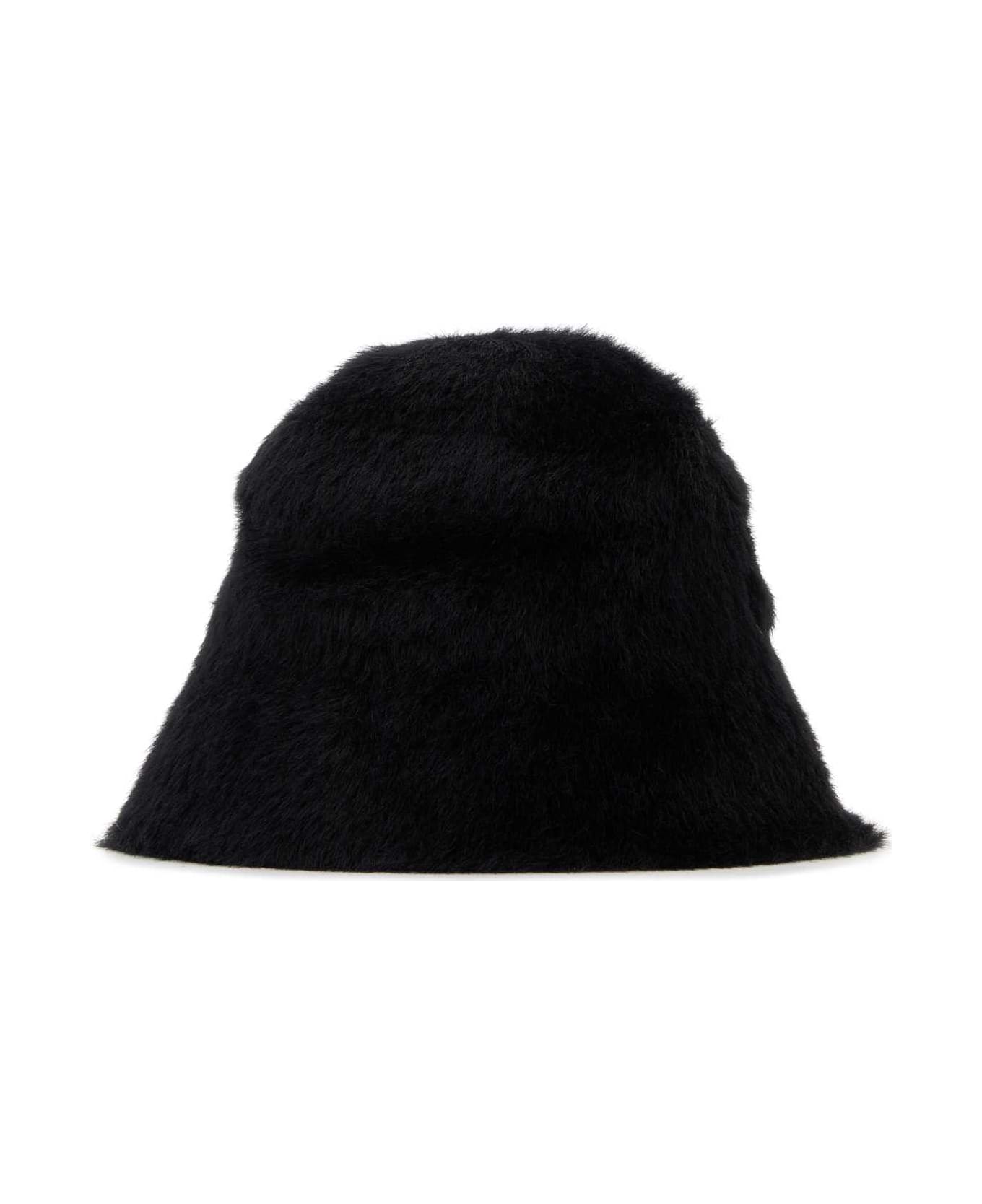 Burberry Black Eco Fur Bucket Hat - BLACK
