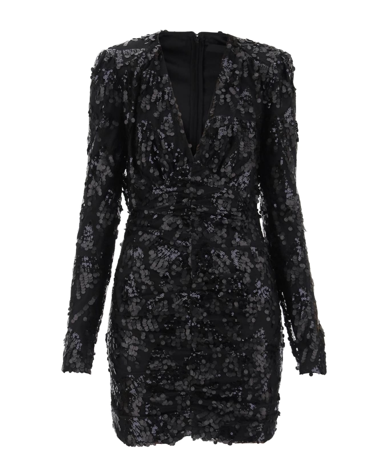 Rotate by Birger Christensen Sequined Mini Dress - BLACK COMB (Black)
