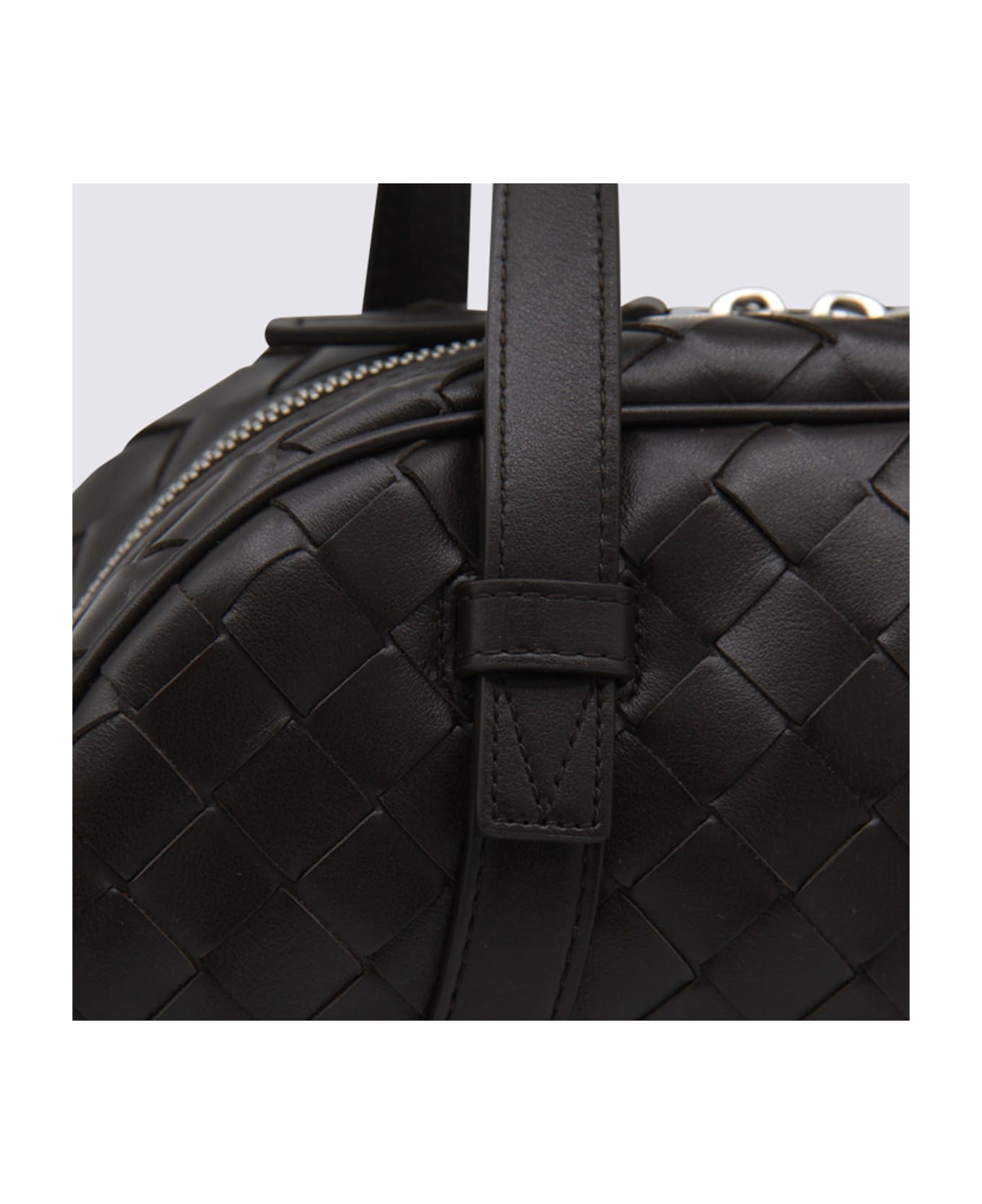 Bottega Veneta Dark Brown Leather Bag - FONDANT-SILVER