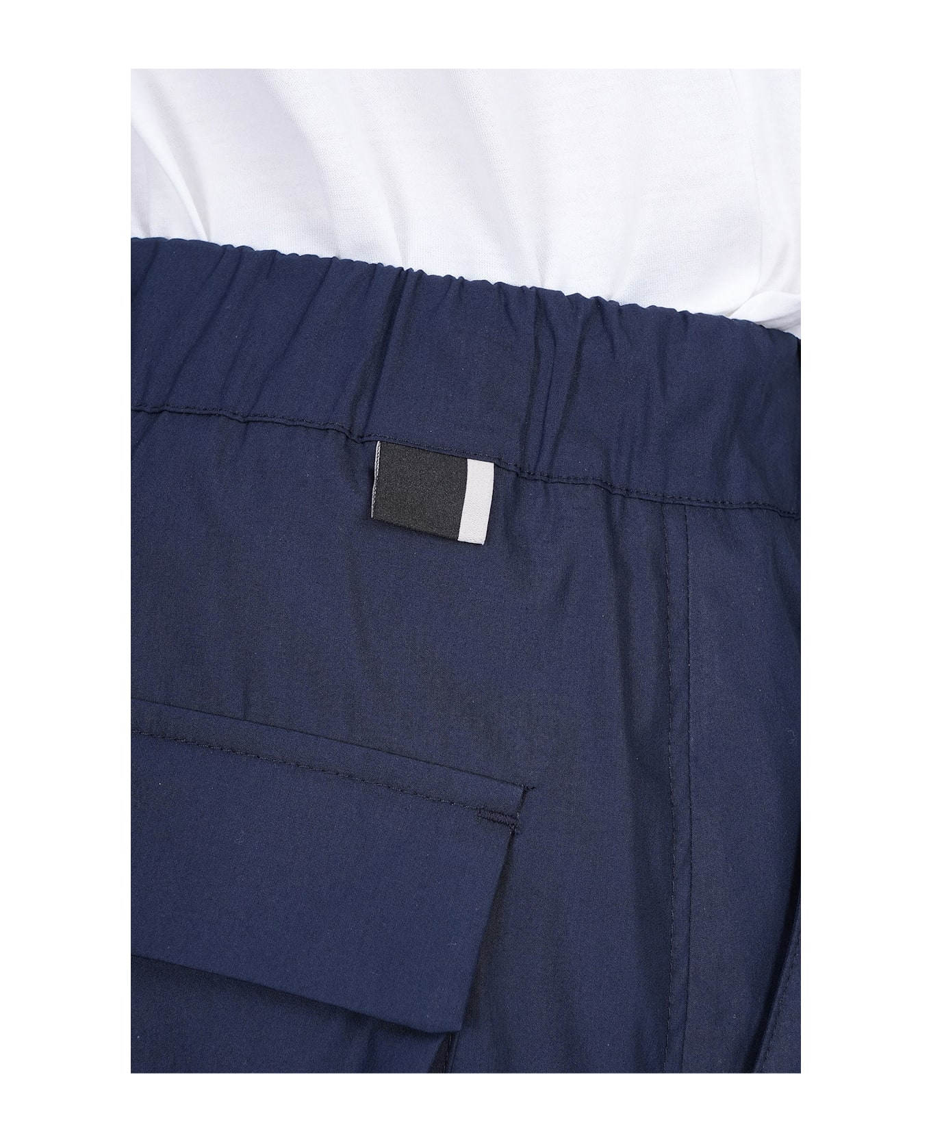 Low Brand Combo Shorts In Blue Cotton - blue
