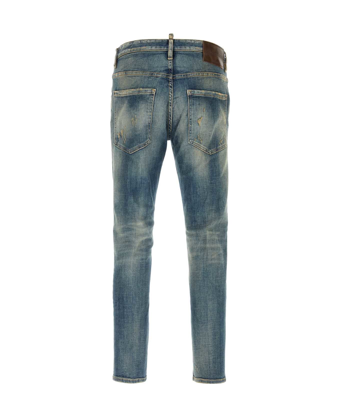 Dsquared2 Stretch Denim Skater Jeans - NAVYBLUE デニム