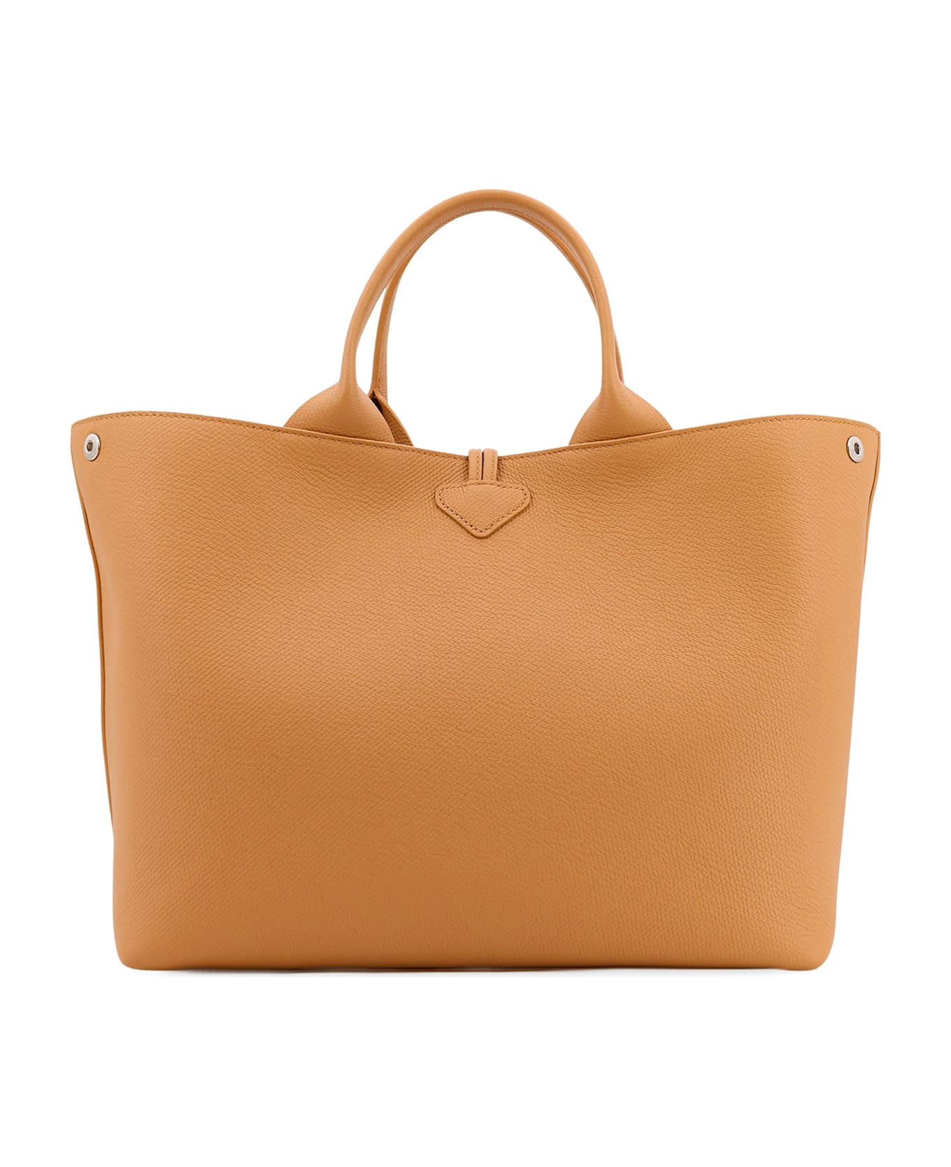 Longchamp Le Roseau Textured Leather Handbag - Beige