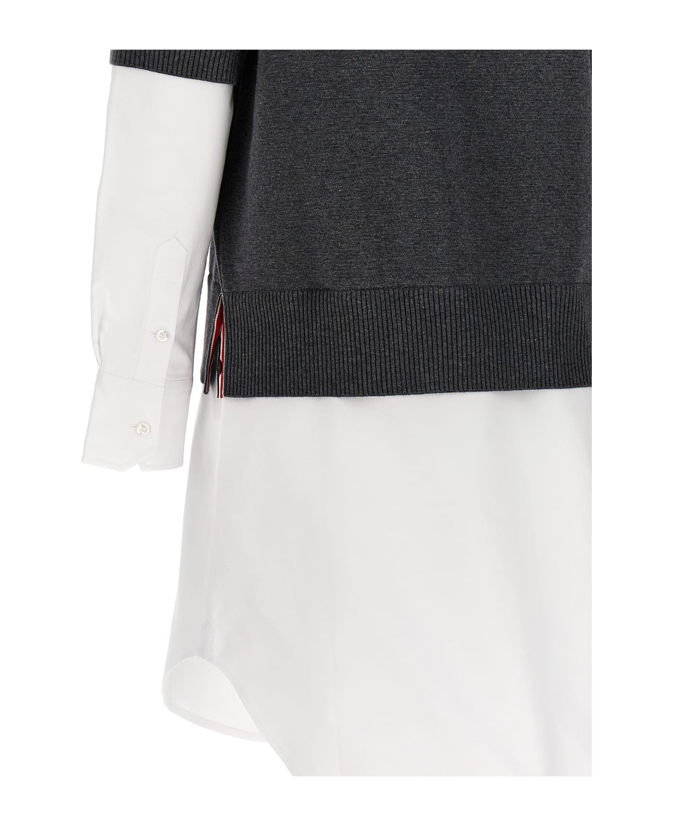 Thom Browne 'milano Stitch' Dress - Grey ワンピース＆ドレス