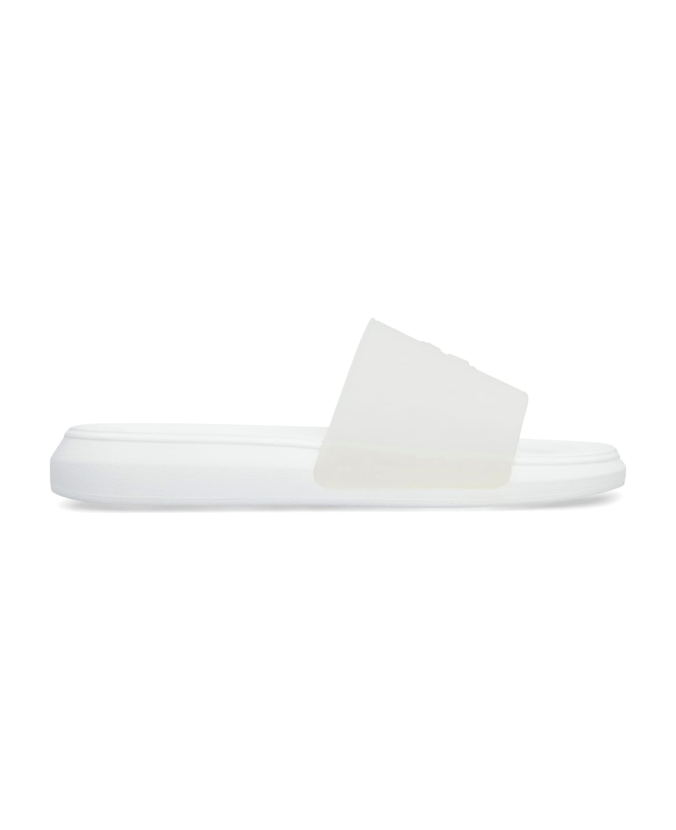 Alexander McQueen Logo Detail Rubber Slides - White その他各種シューズ