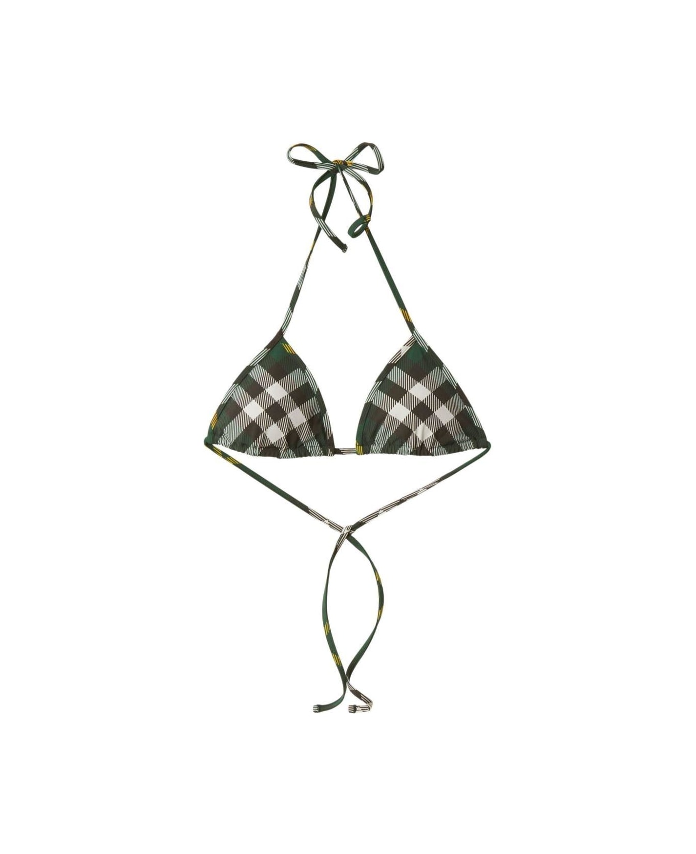 Burberry Checked Halterneck Bikini Top - Ivy Ip Check