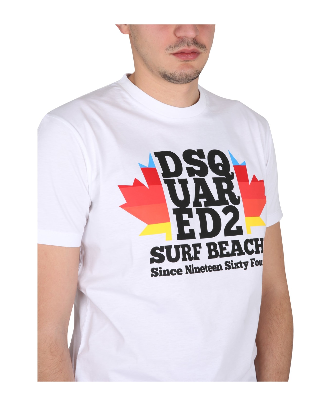 Dsquared2 Surf Beach T-shirt - WHITE